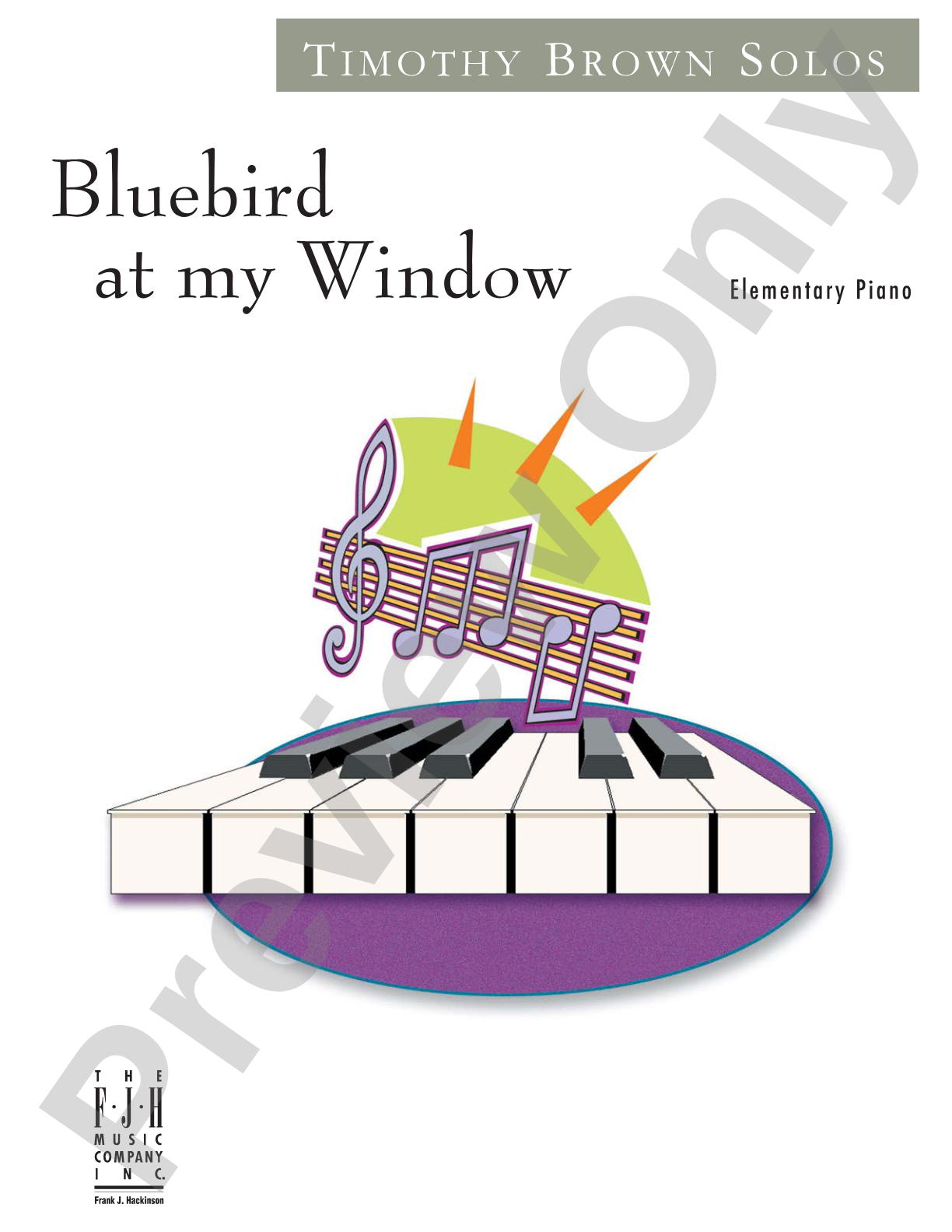 Bluebird at my Window: Piano