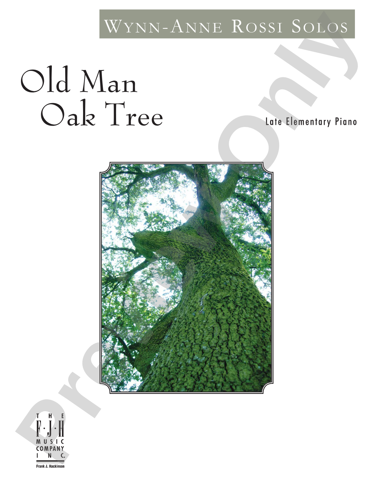 Old Man Oak Tree: Piano