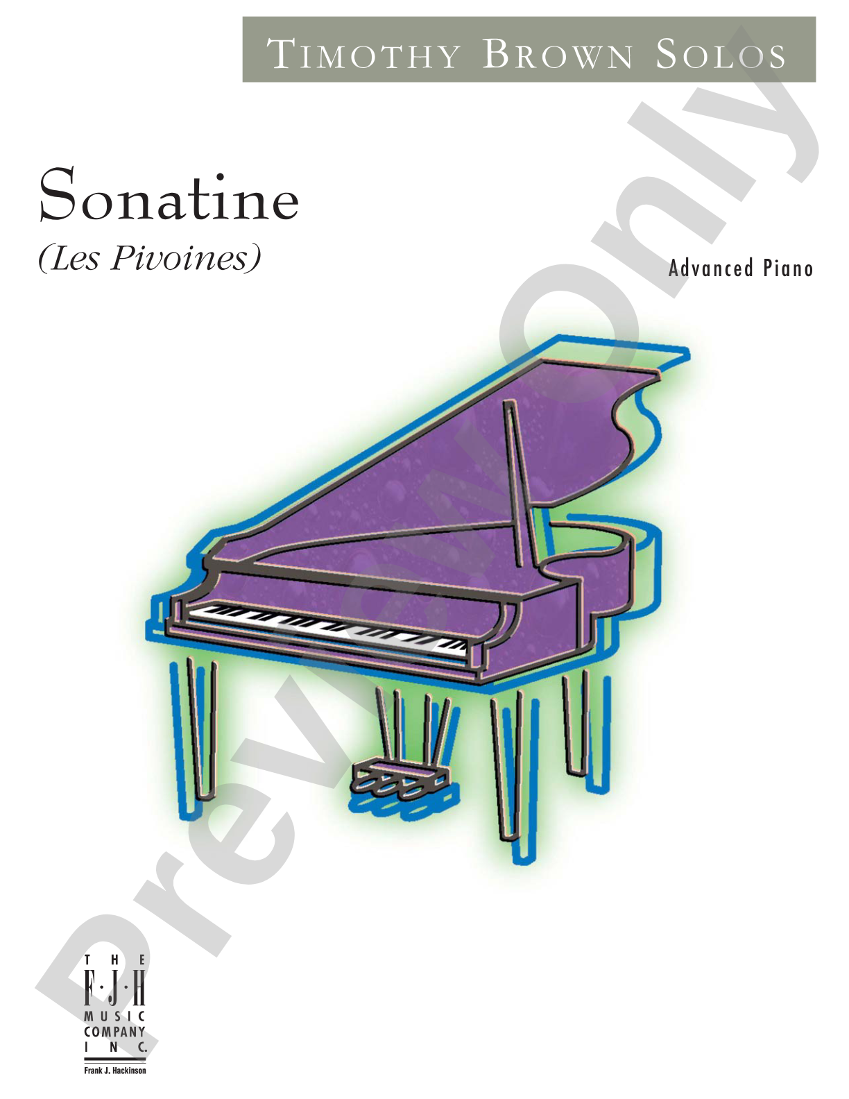 Sonatine (Les Pivoines): Piano
