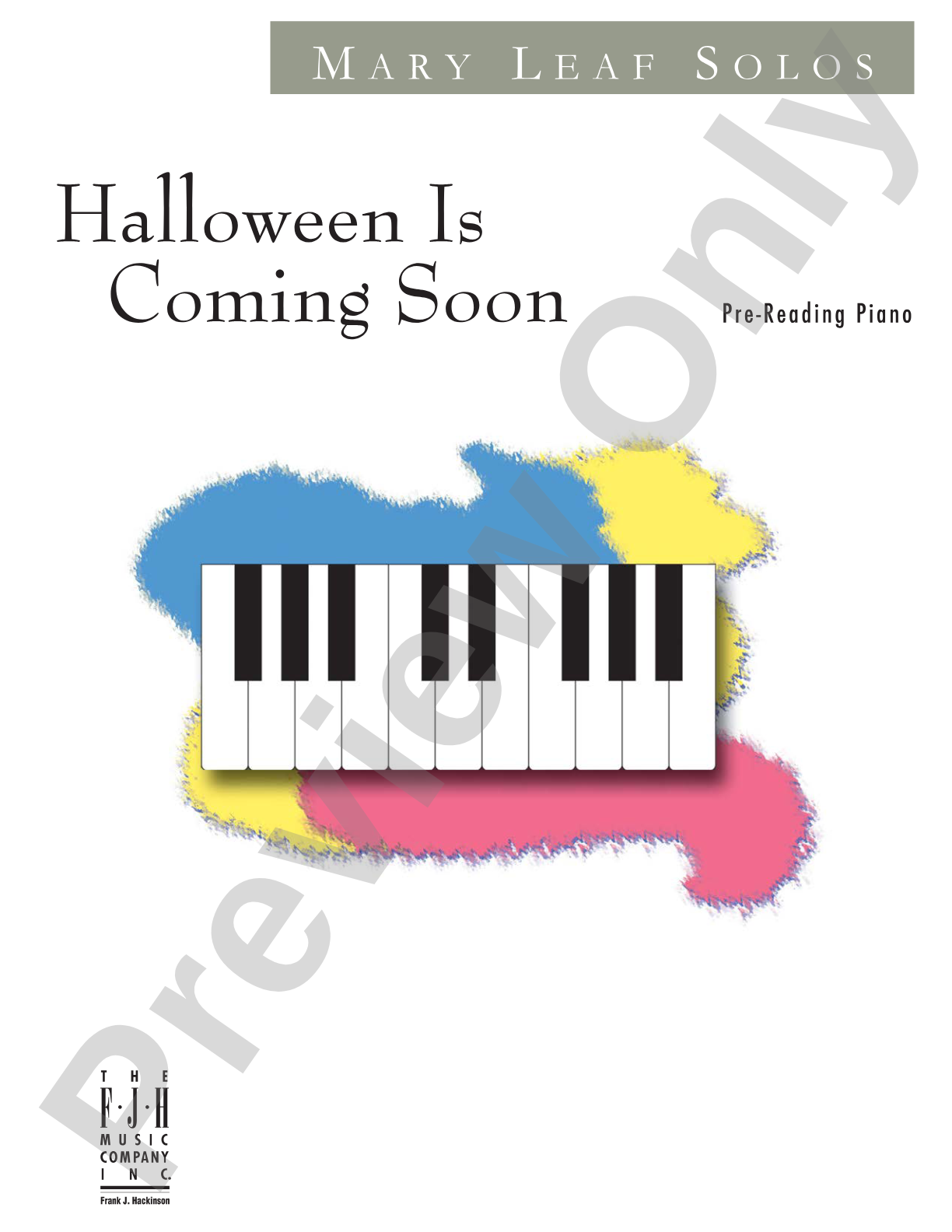 Halloween is Coming Soon: Piano