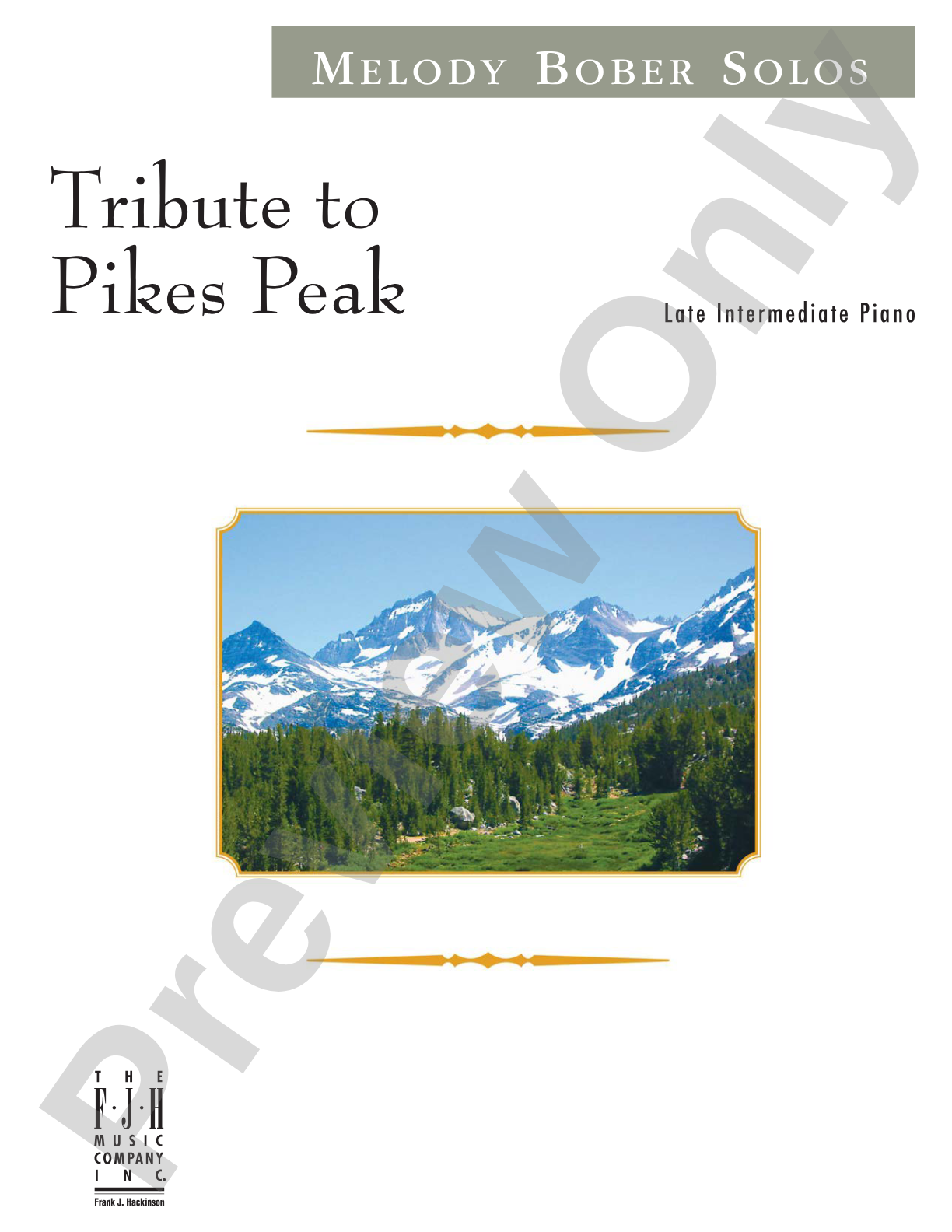 Tribute to Pikes Peak: Piano