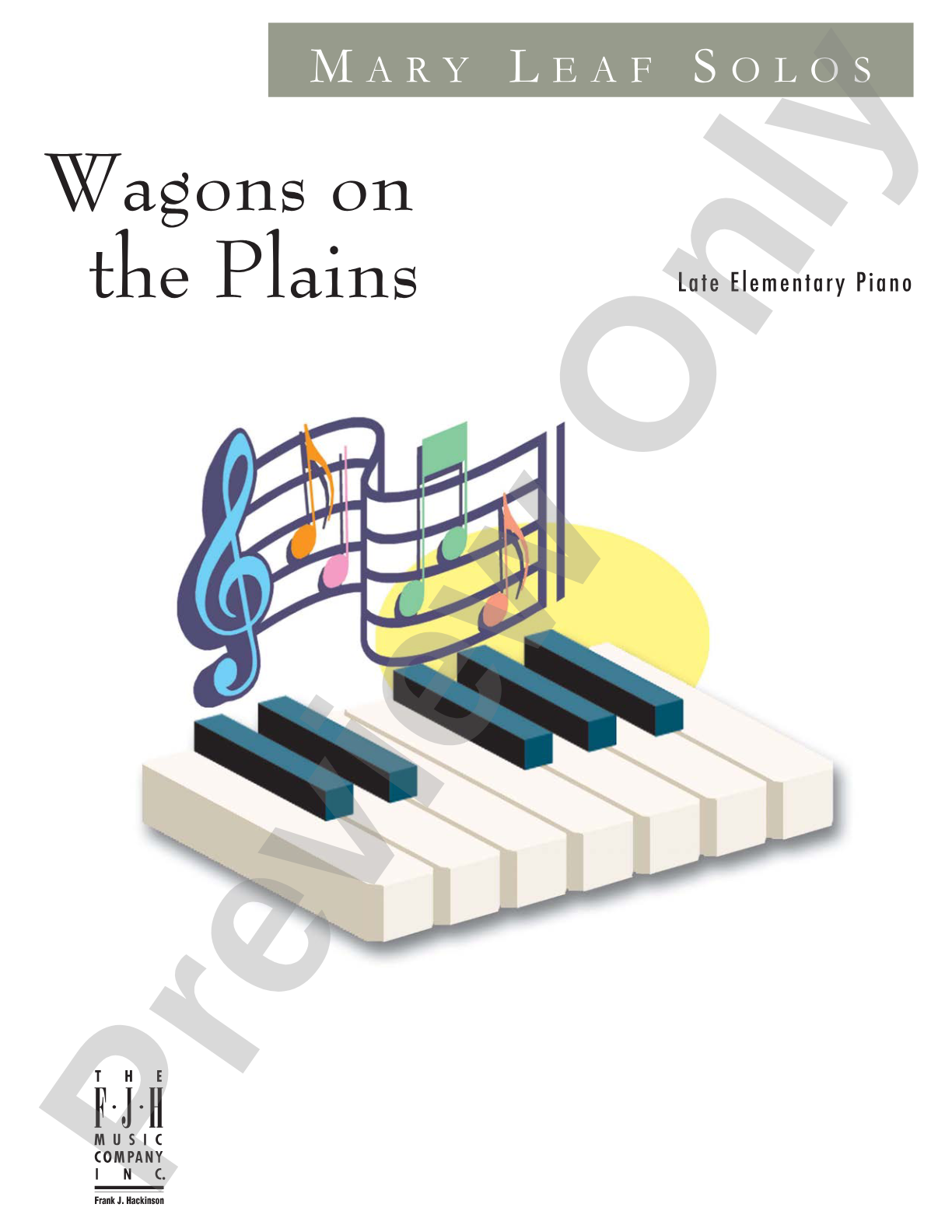 Wagons on the Plains: Piano