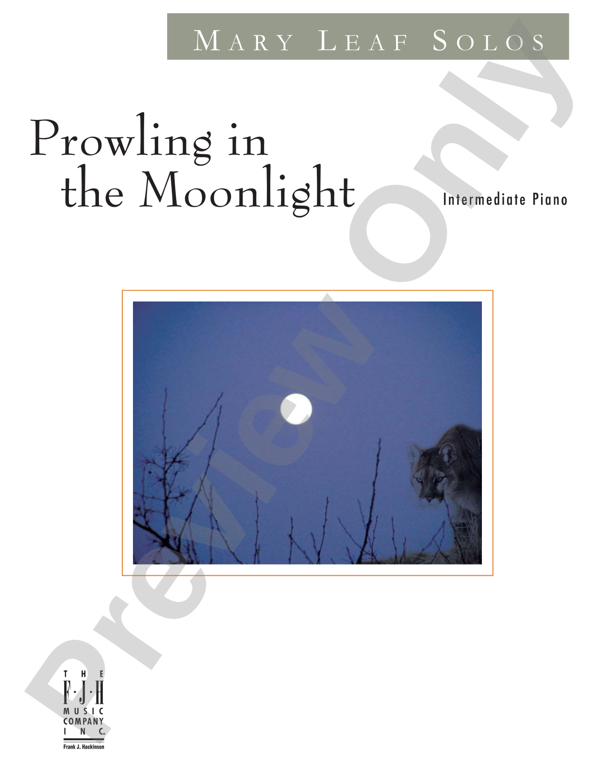 Prowling in the Moonlight: Piano