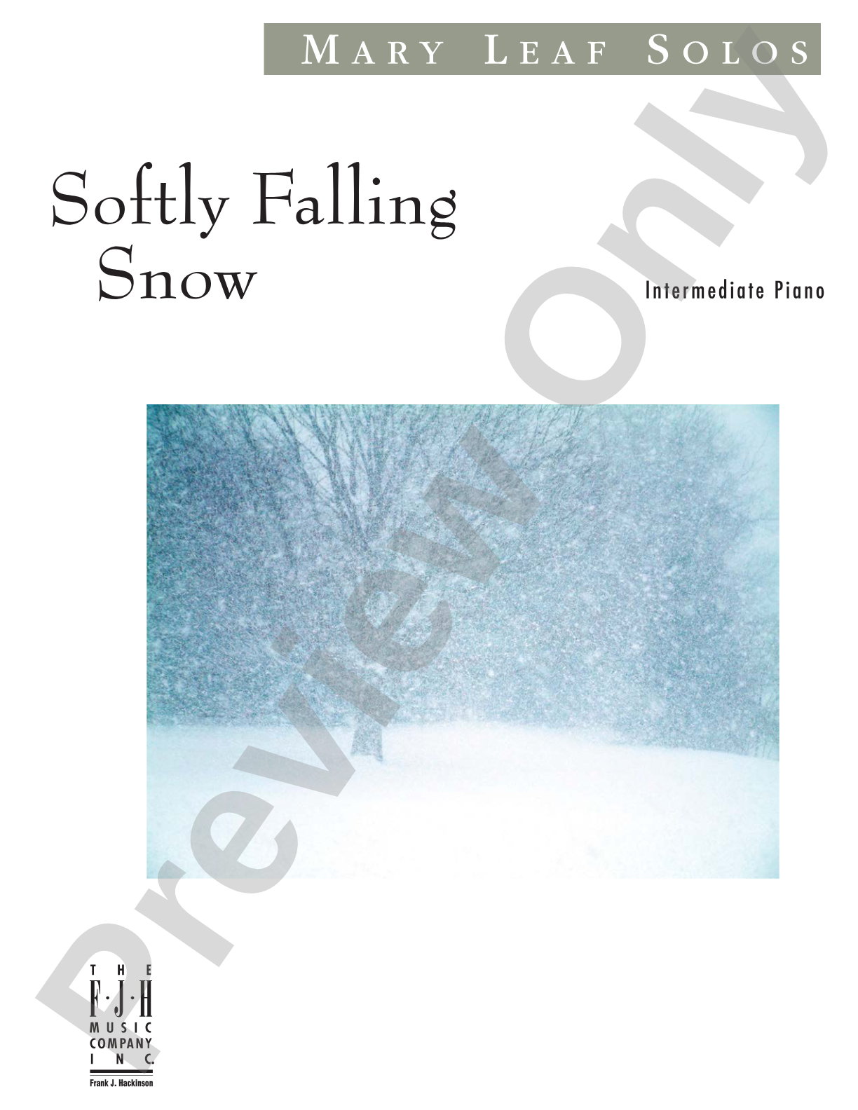 Softly Falling Snow: Piano