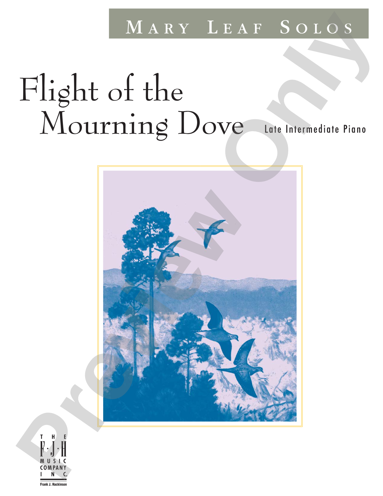 Flight of the Mourning Dove: Piano
