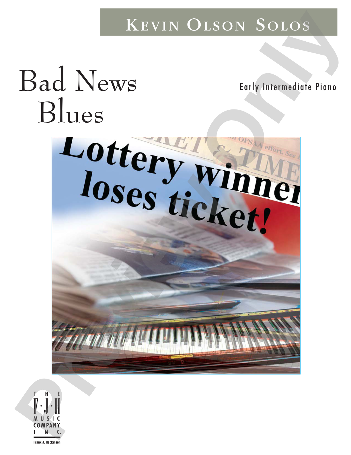 Bad News Blues: Piano