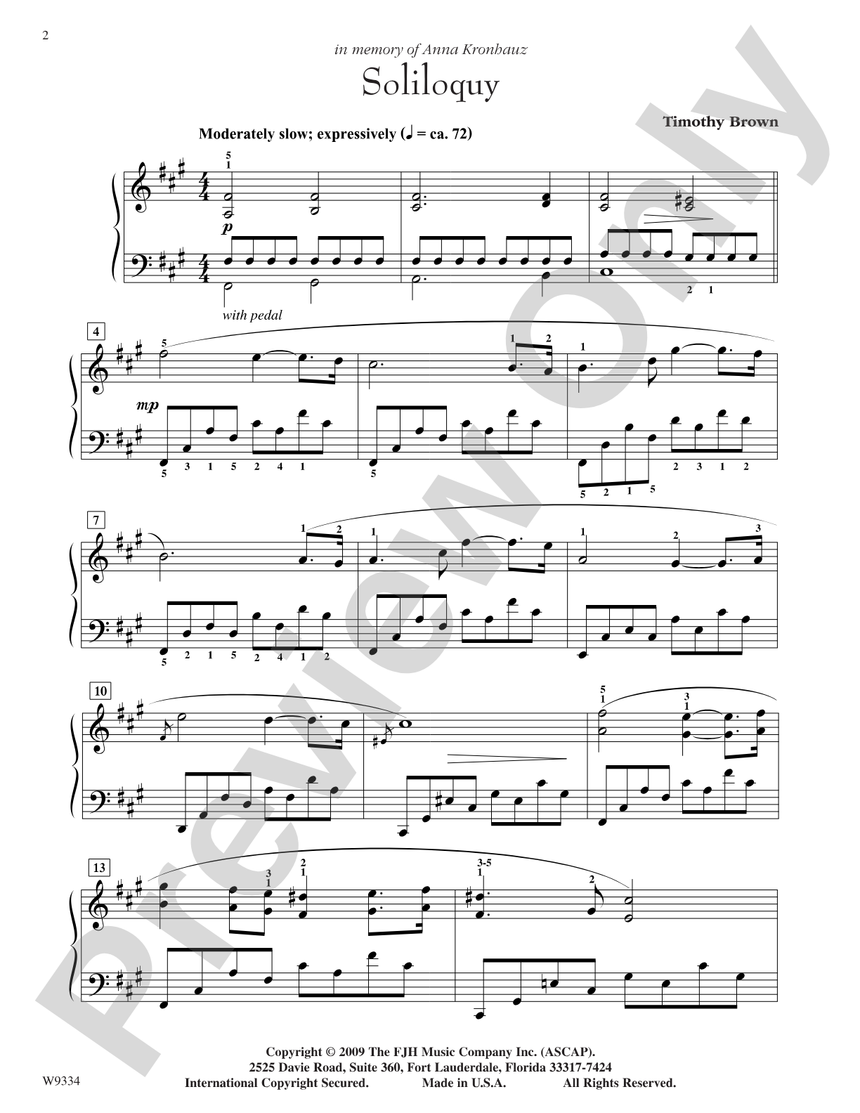 Soliloquy: Piano