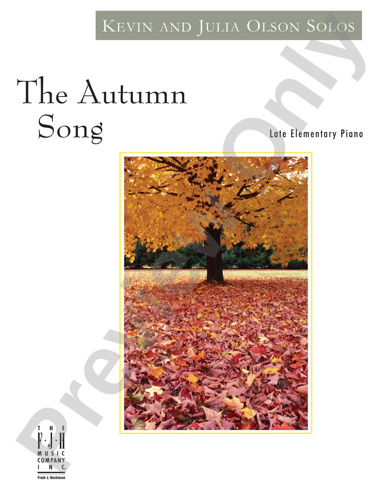 The Autumn Song: Piano