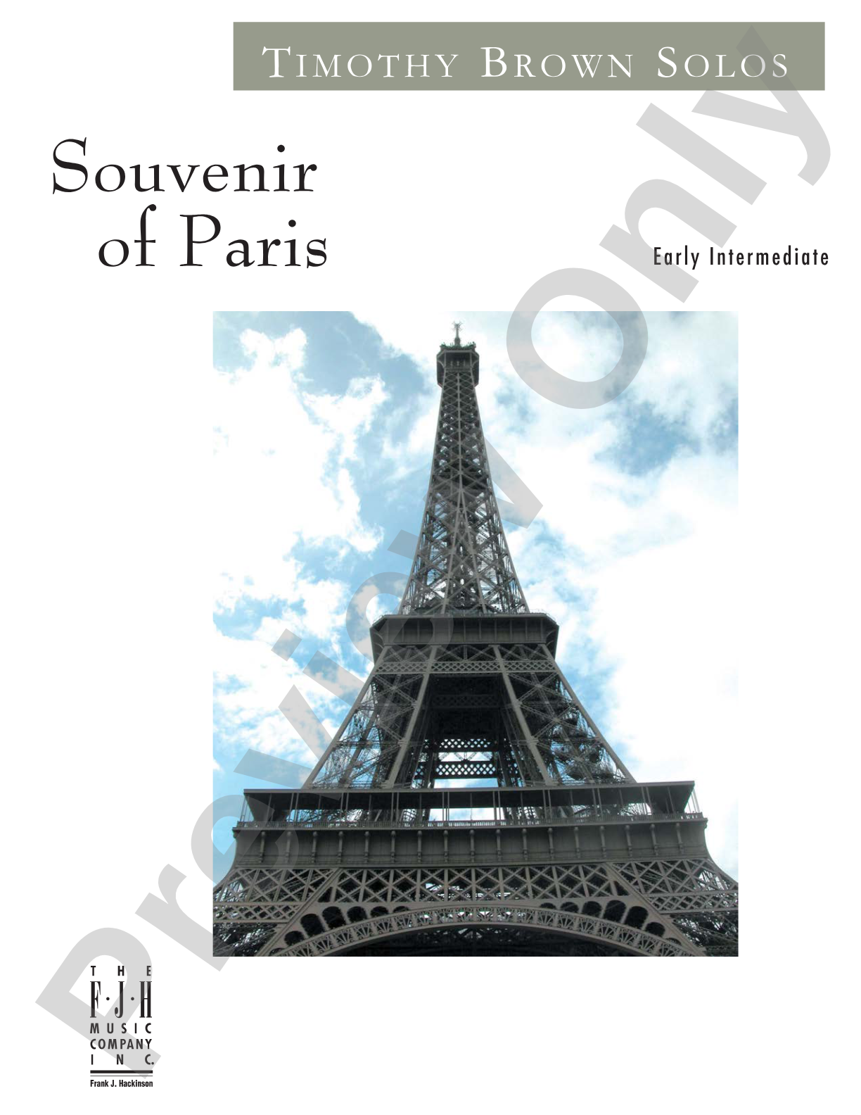 Souvenir of Paris: Piano