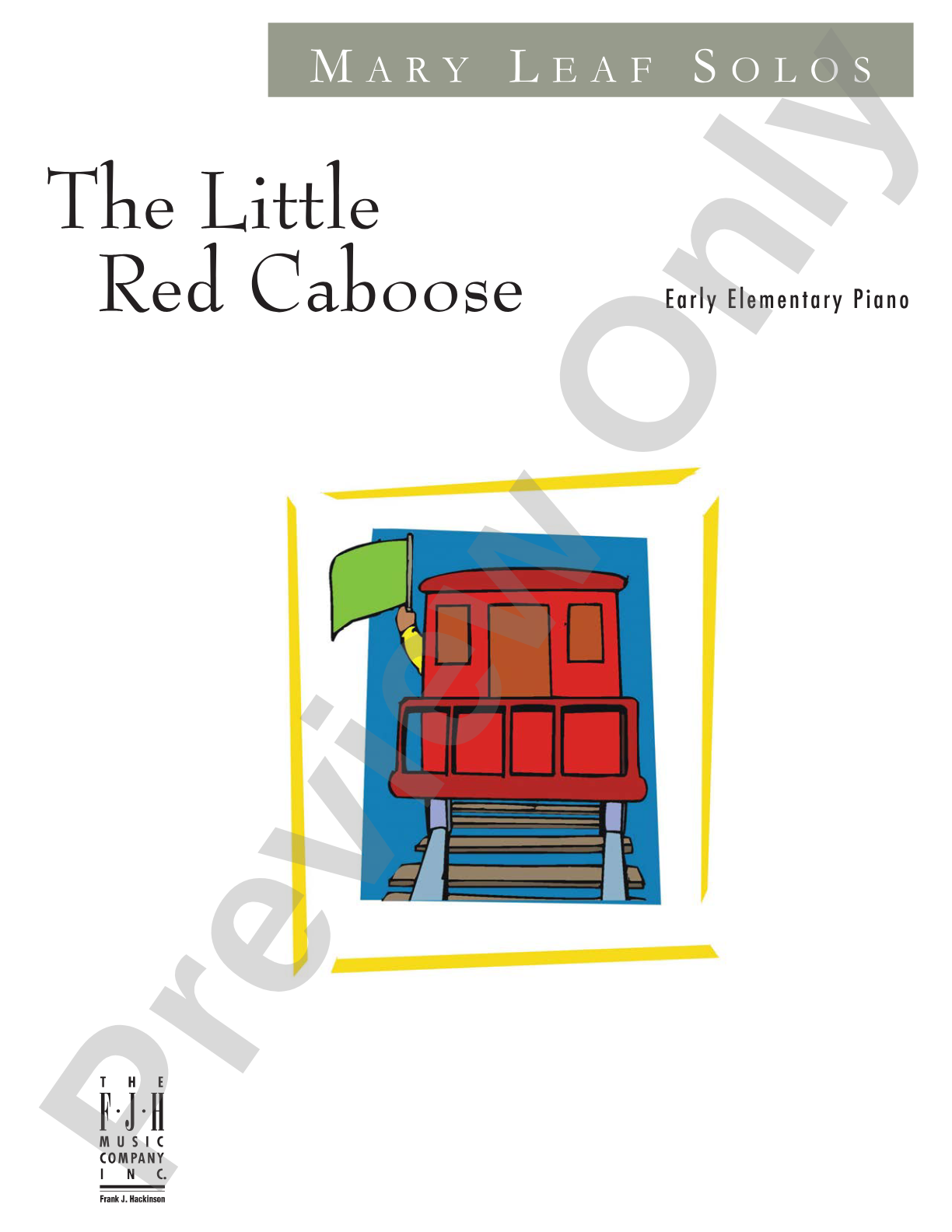 The Little Red Caboose: Piano