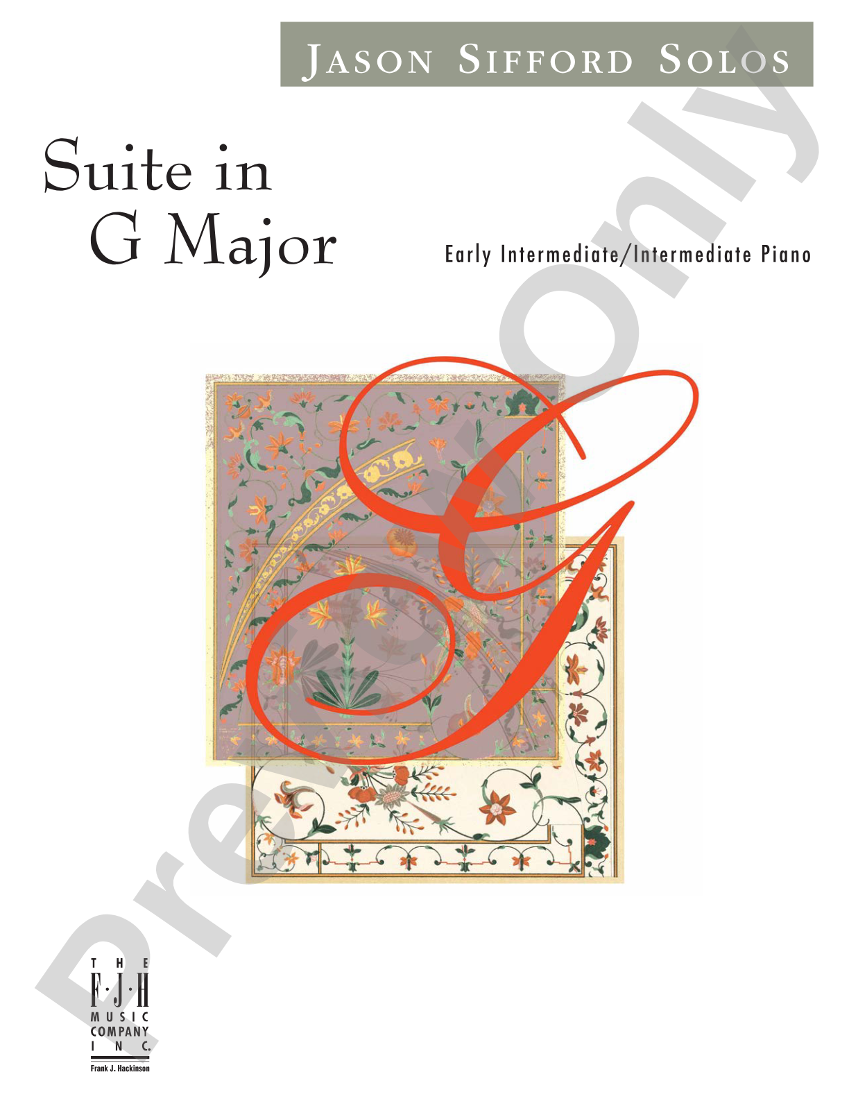 Suite in G Major: Piano