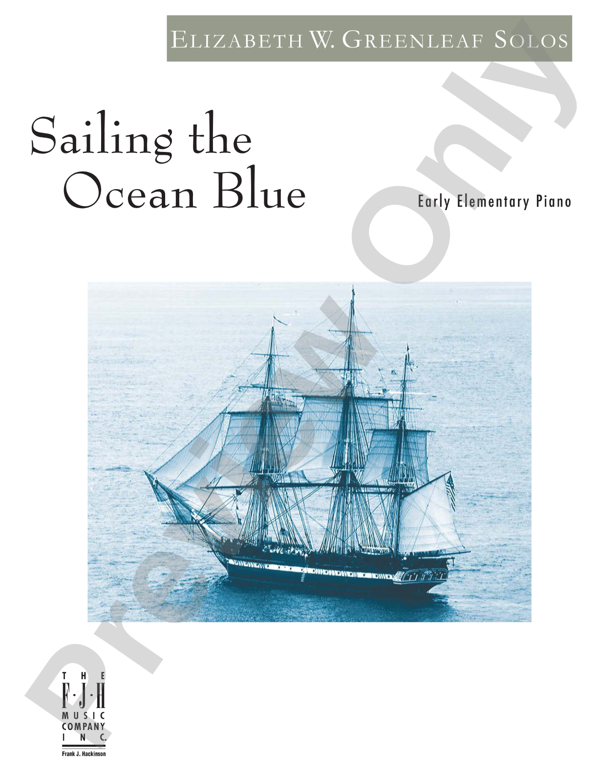 Sailing the Ocean Blue: Piano