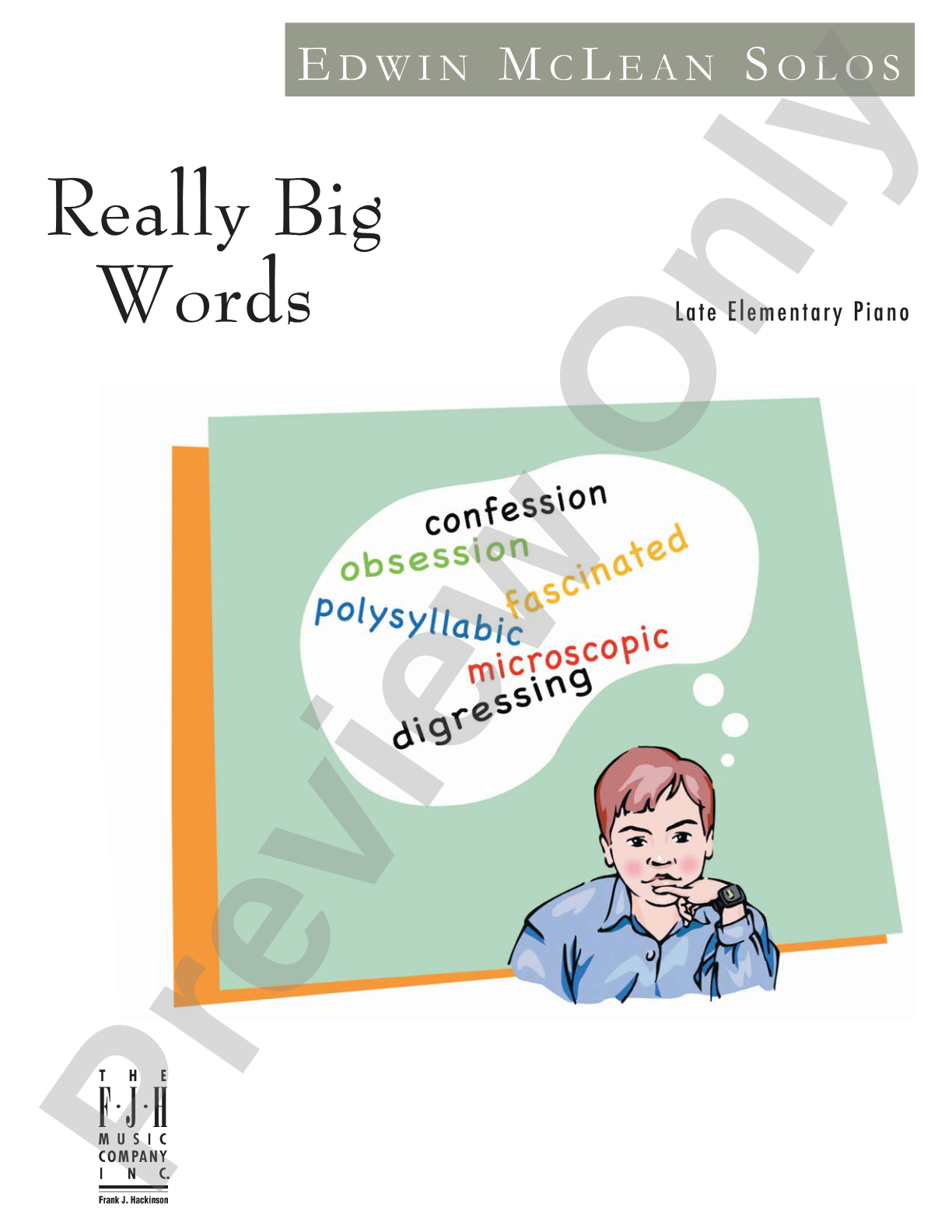 Really Big Words: Piano