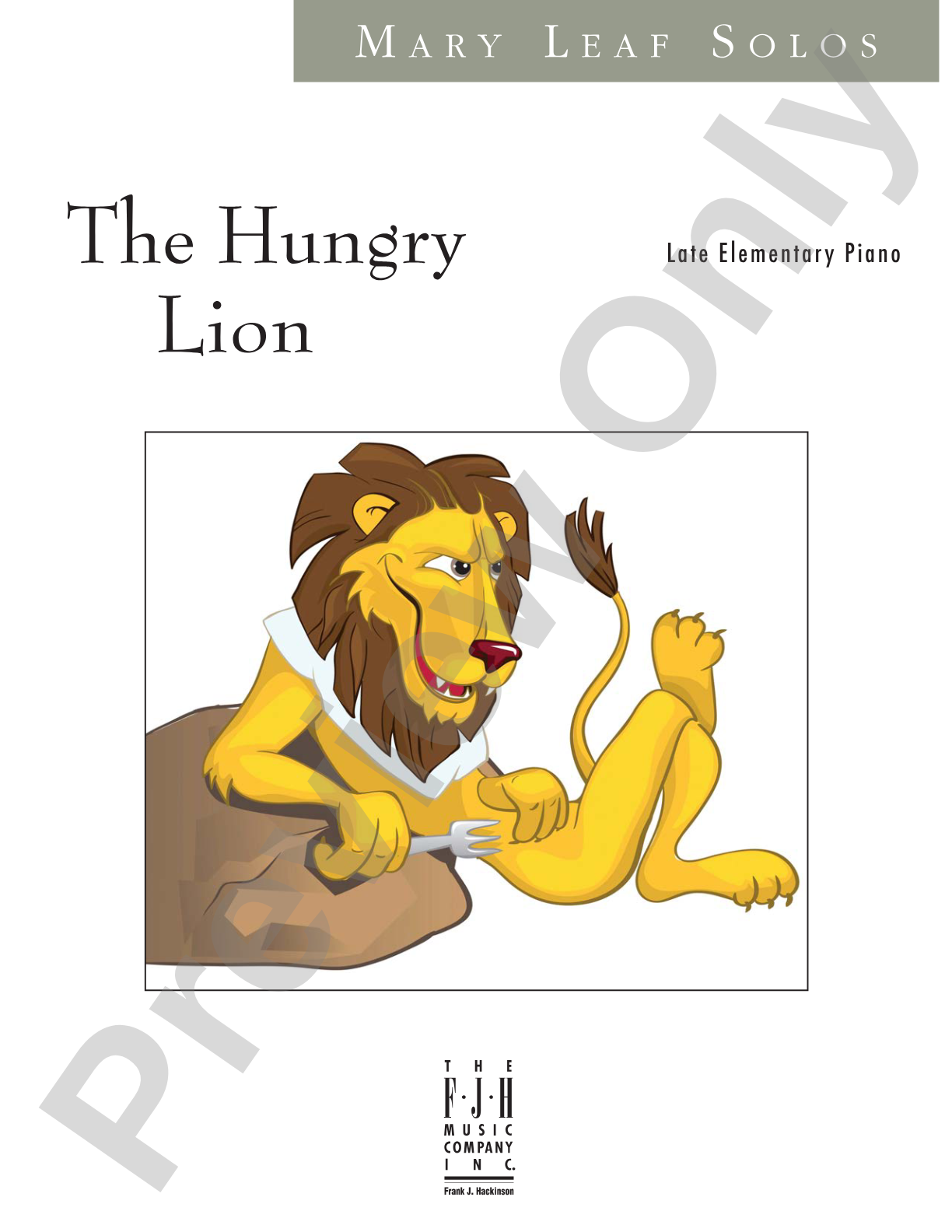 The Hungry Lion: Piano