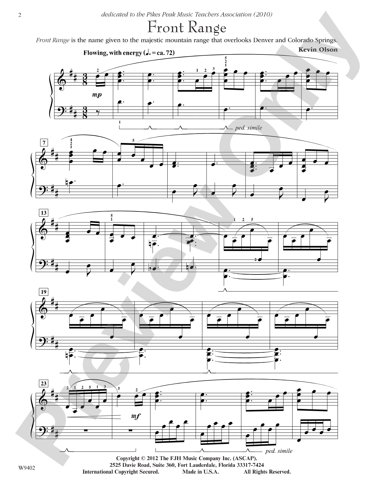 Front Range: Piano