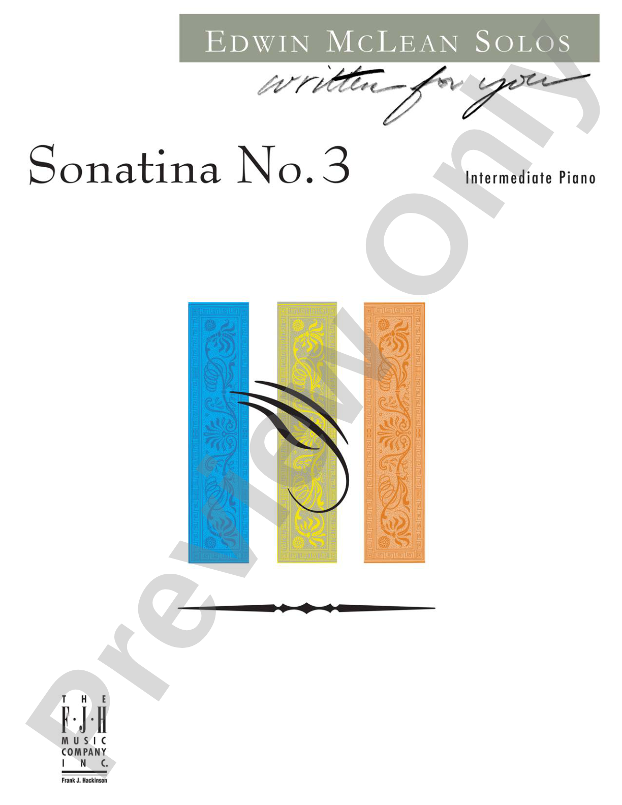 Sonatina No. 3: Piano