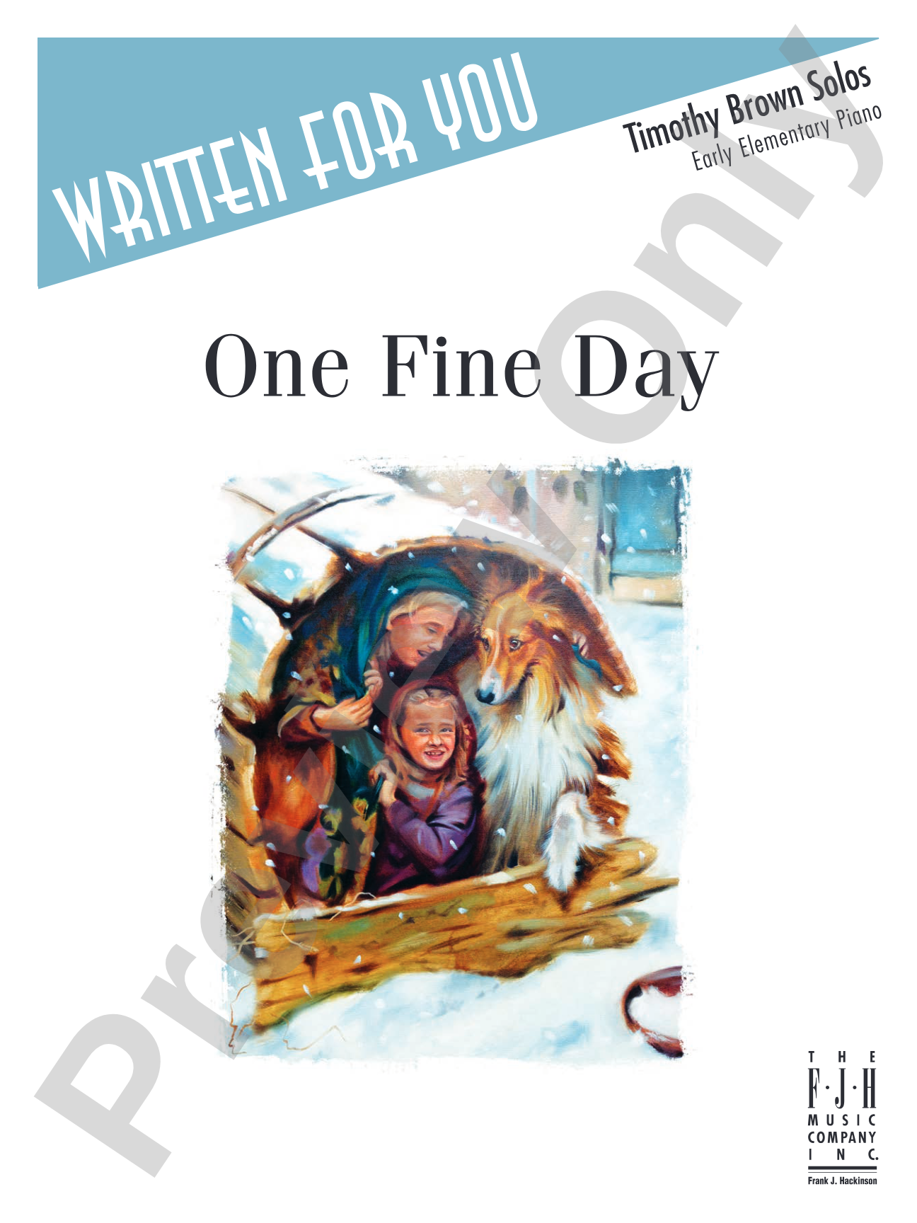 One Fine Day: Piano