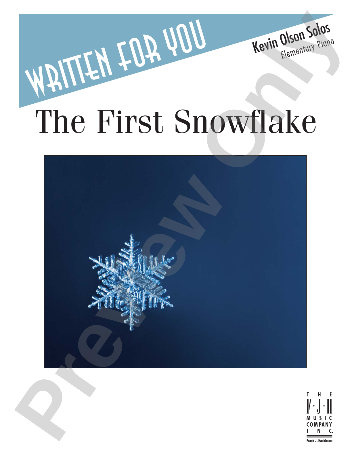 The First Snowflake: Piano