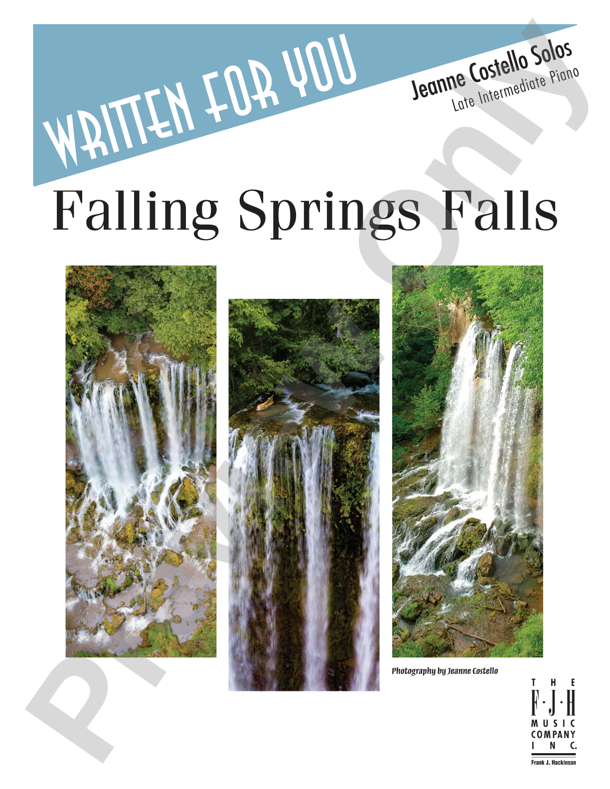 Falling Springs Falls: Piano