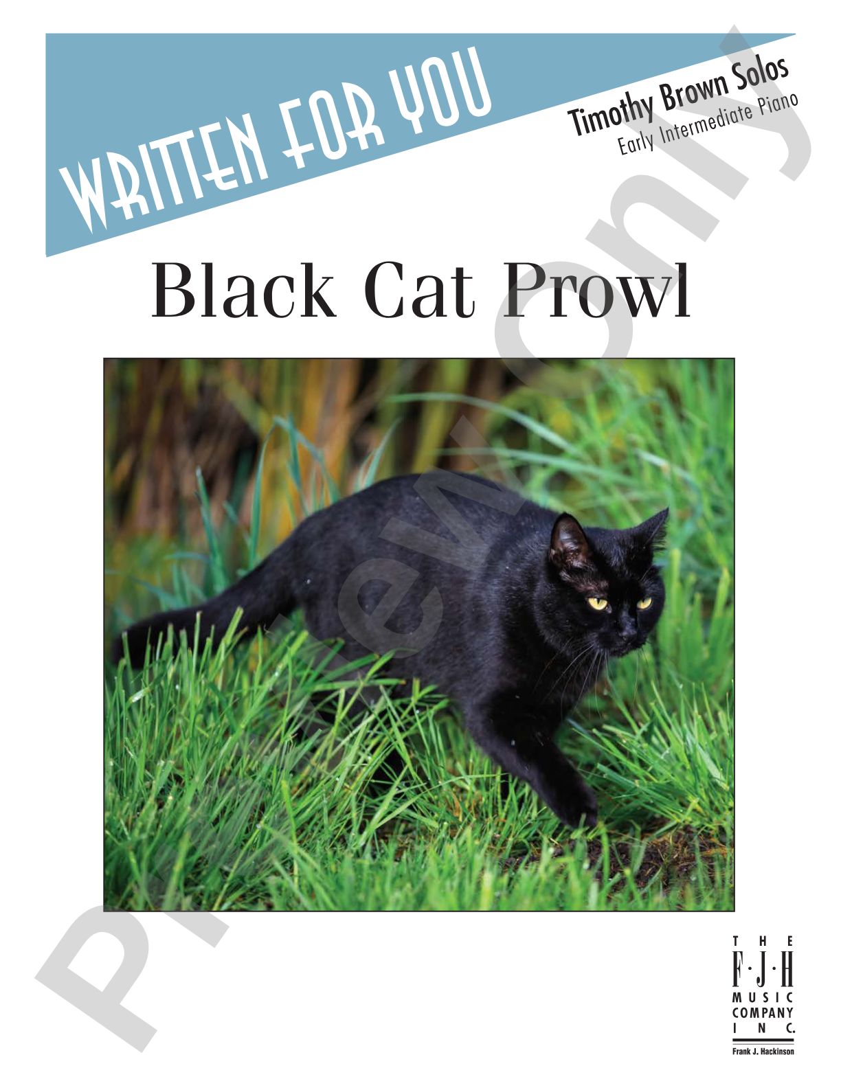 Black Cat Prowl: Piano