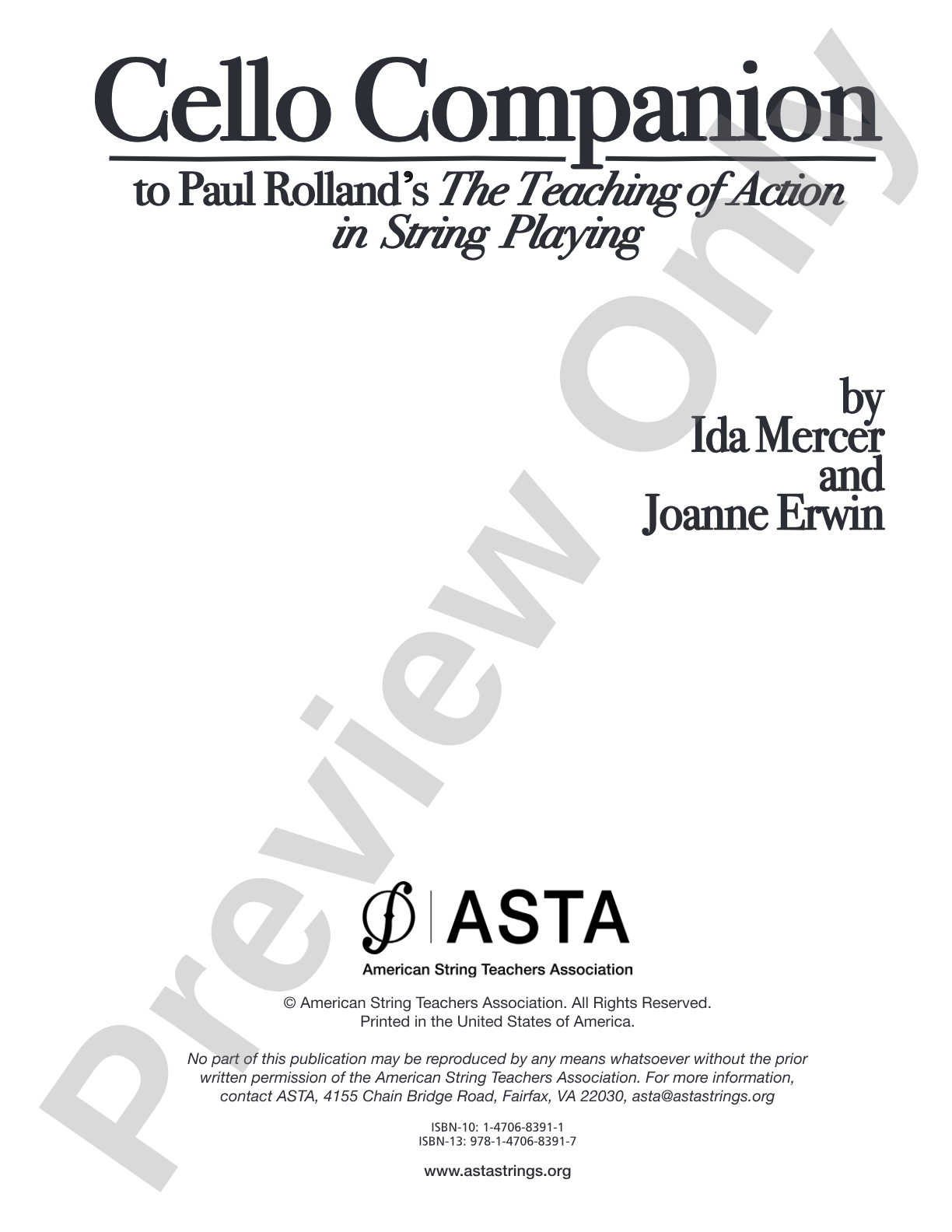 Cello Companion: to Paul Rolland's <i>The Teaching of Action in String Playing</i>