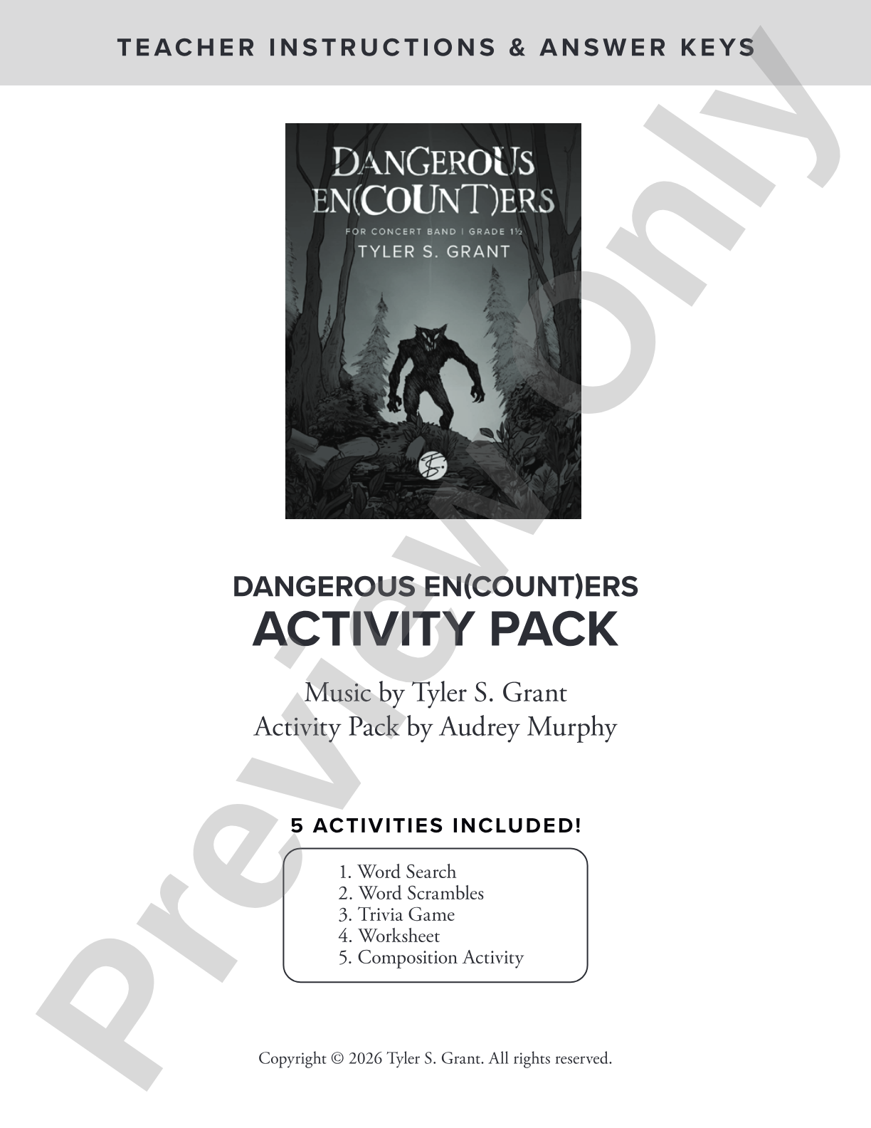 Dangerous En(count)ers: Concert Band