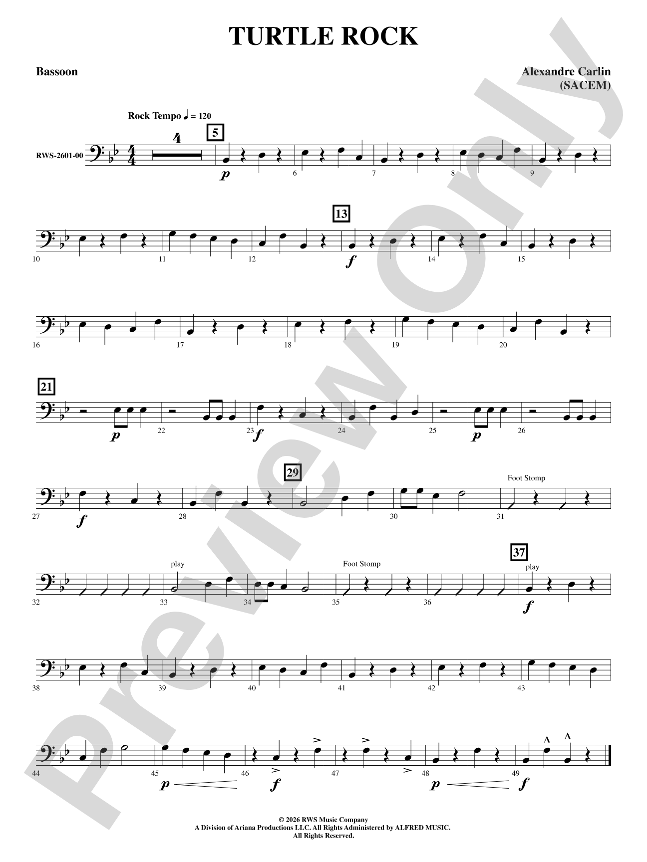 Turtle Rock: Bassoon