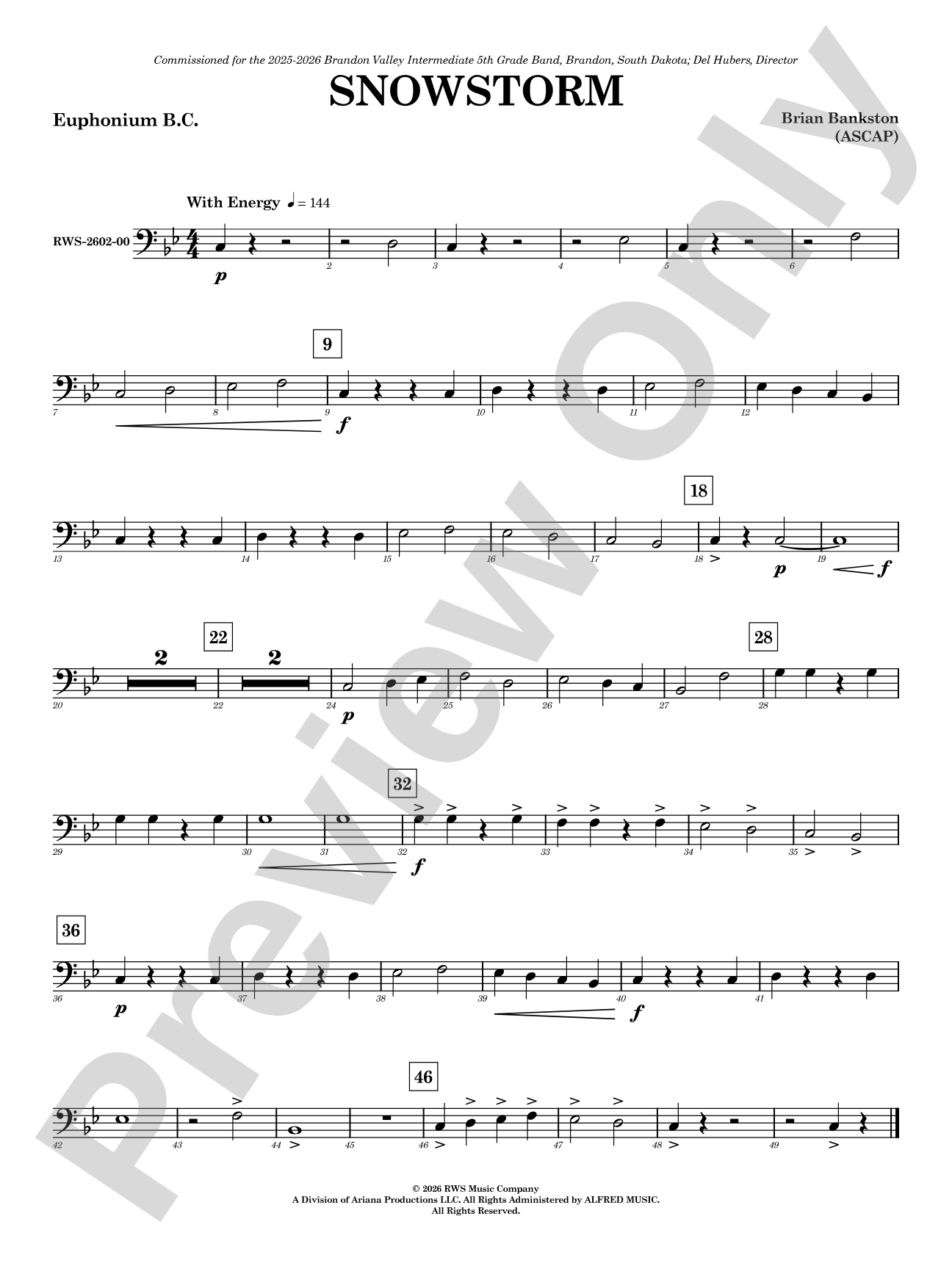 Snowstorm: Baritone B.C.