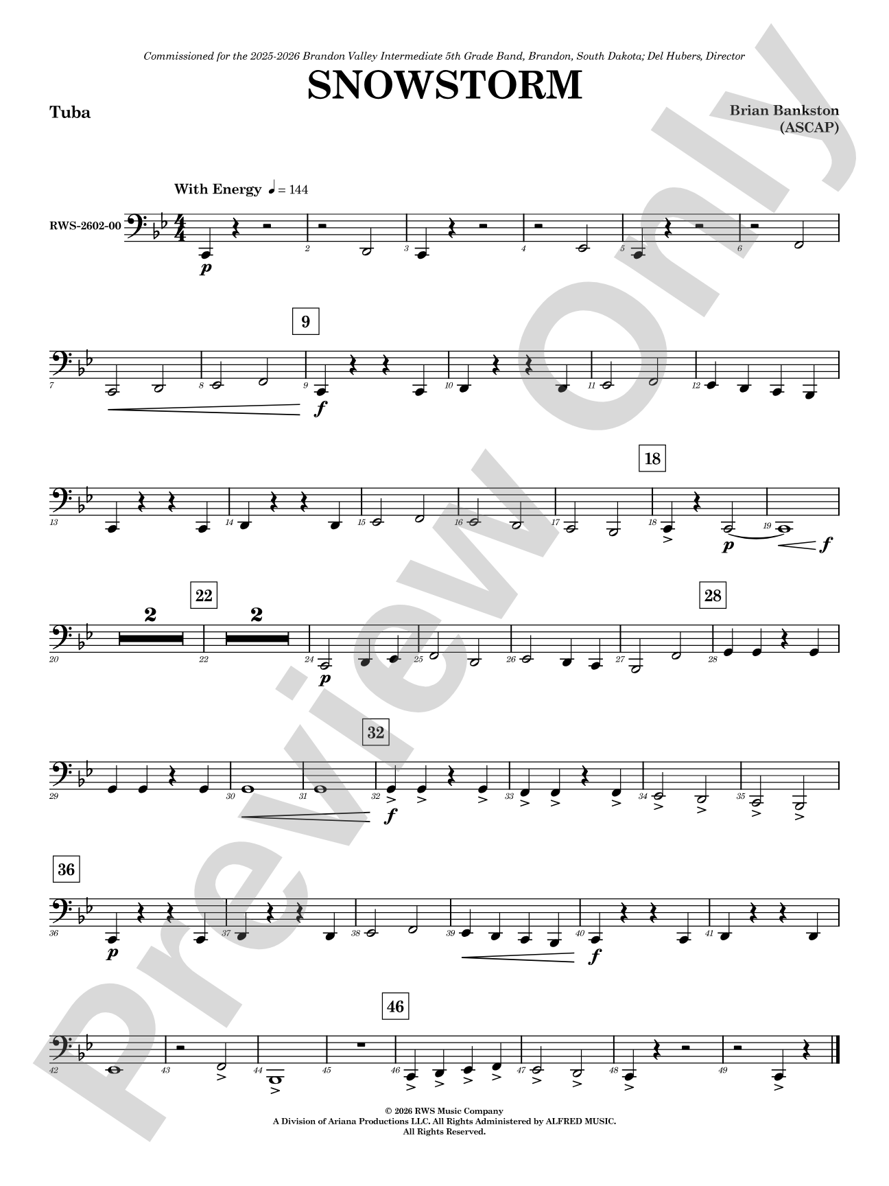Snowstorm: Tuba