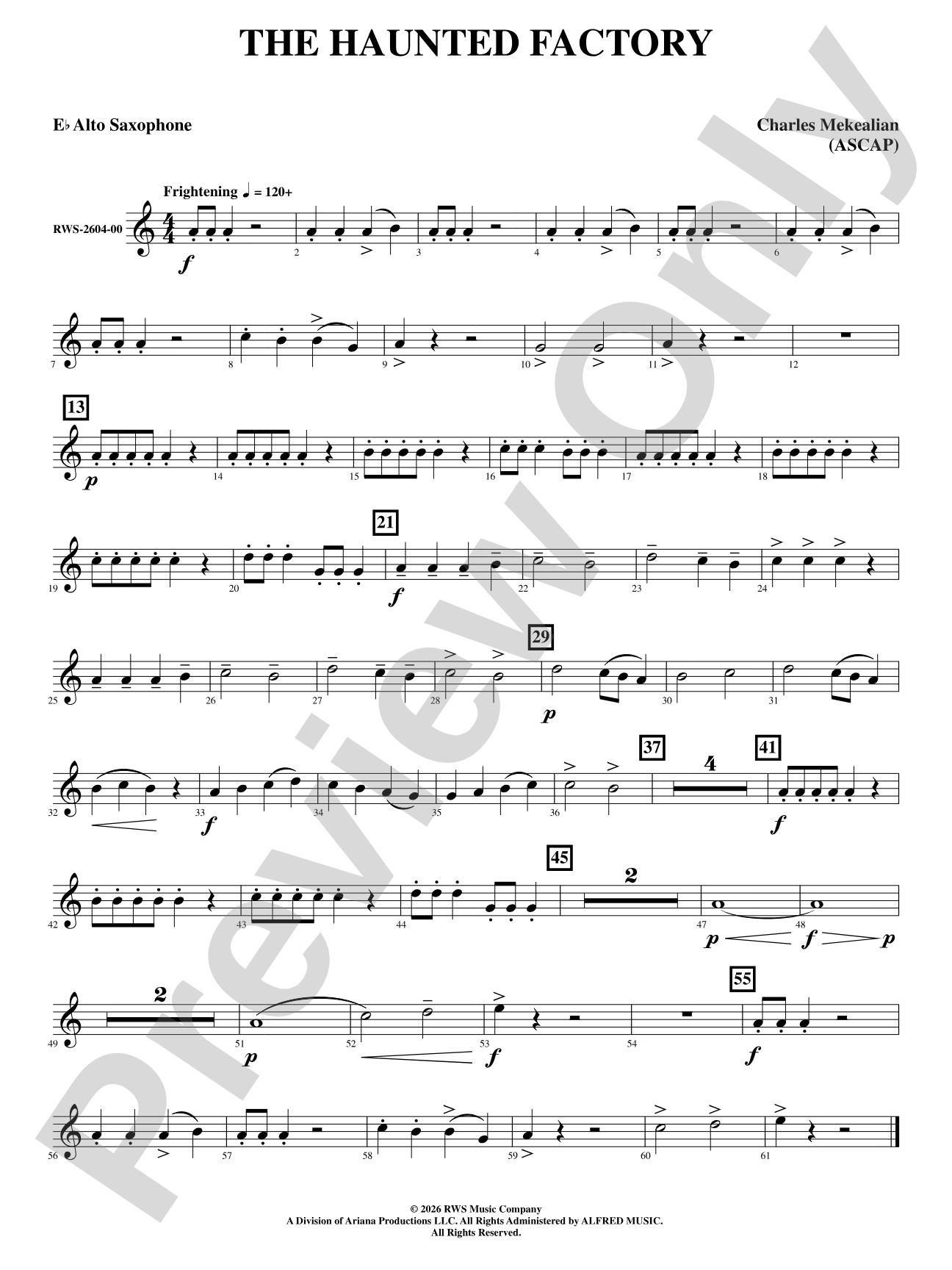 The Haunted Factory: E-flat Alto Saxophone