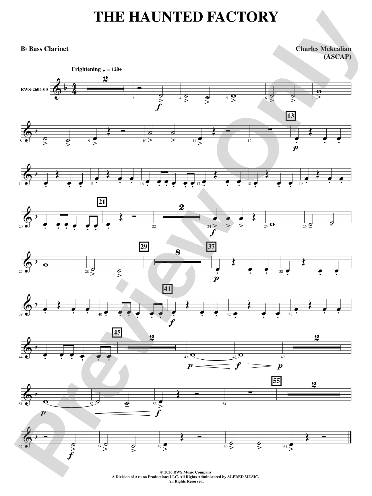 The Haunted Factory: B-flat Bass Clarinet