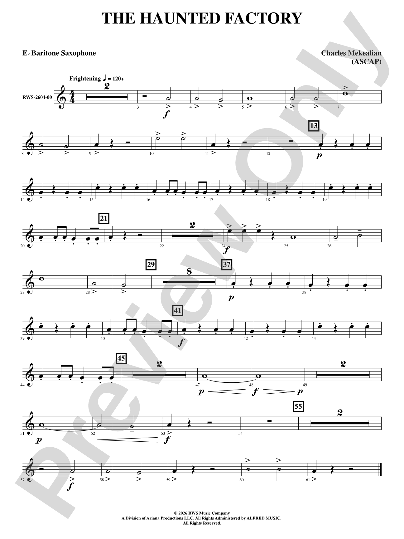 The Haunted Factory: E-flat Baritone Saxophone