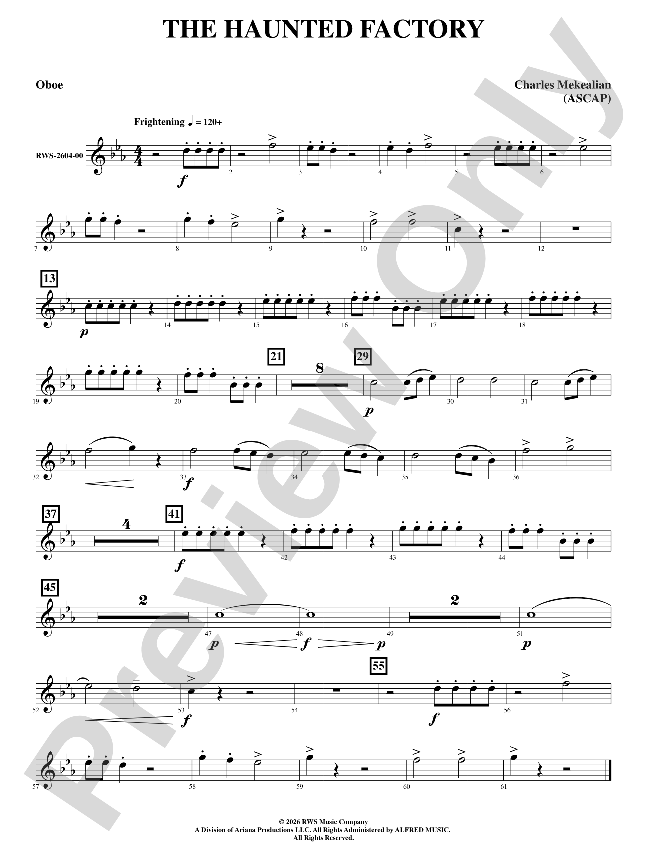 The Haunted Factory: Oboe