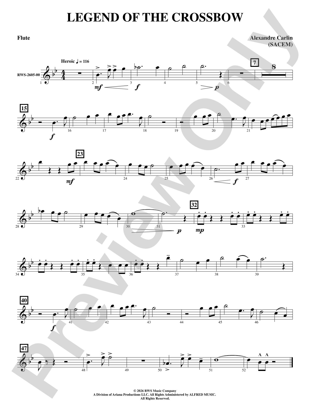 Legend of the Crossbow: Flute