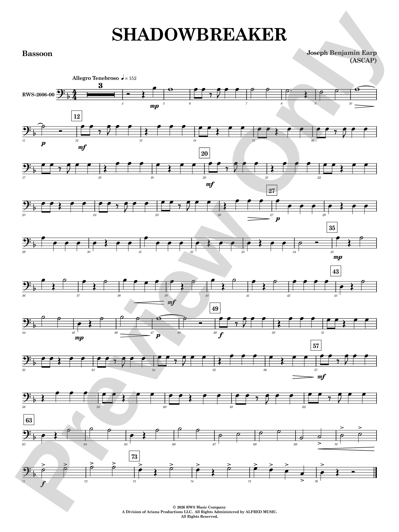 Shadowbreaker: Bassoon