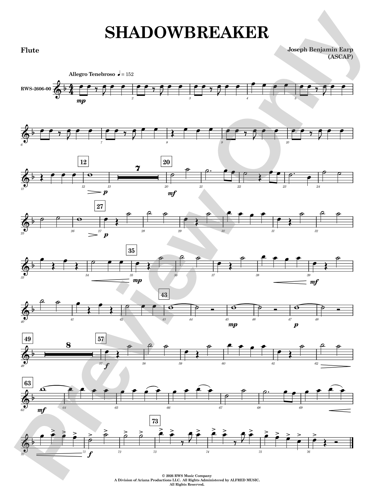 Shadowbreaker: Flute