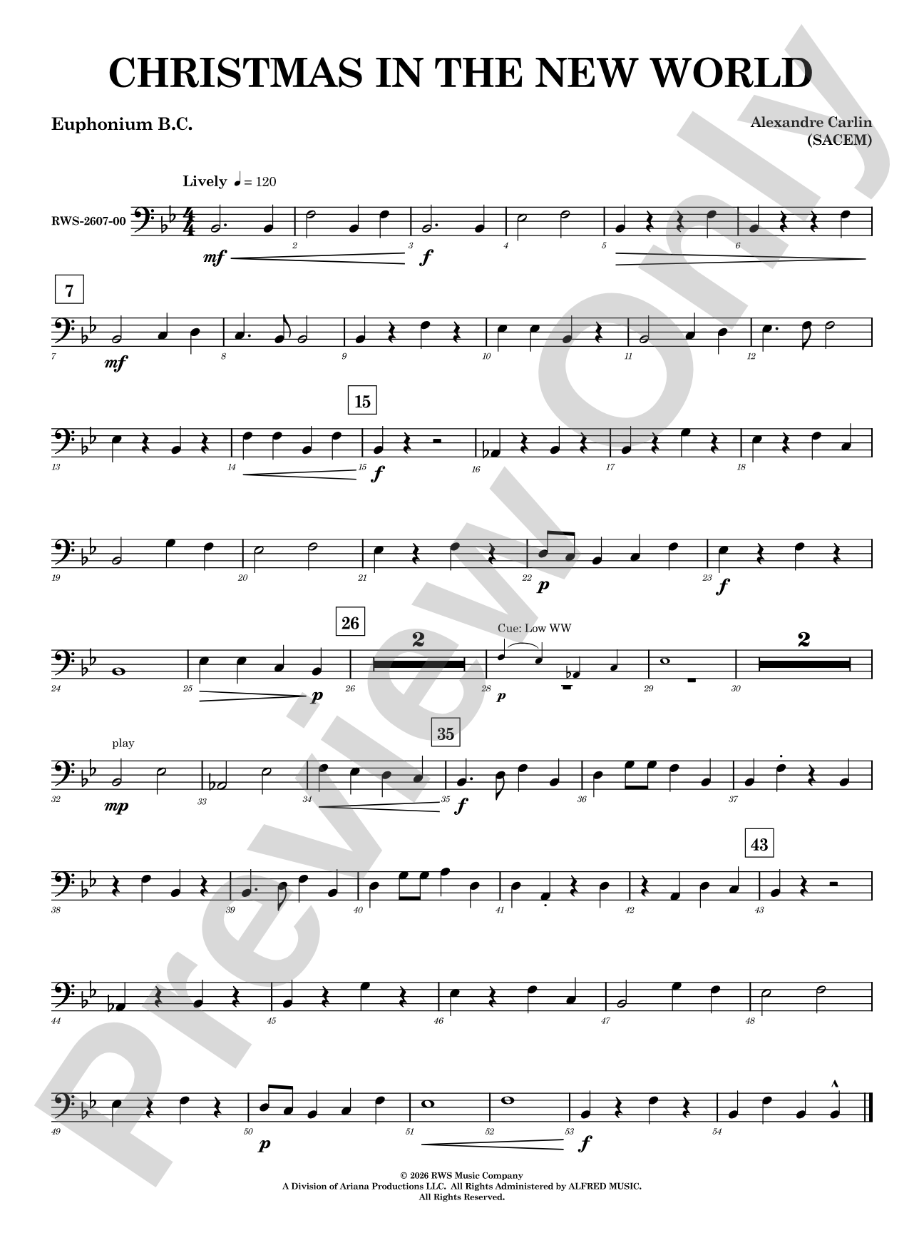Christmas in the New World: Baritone B.C.
