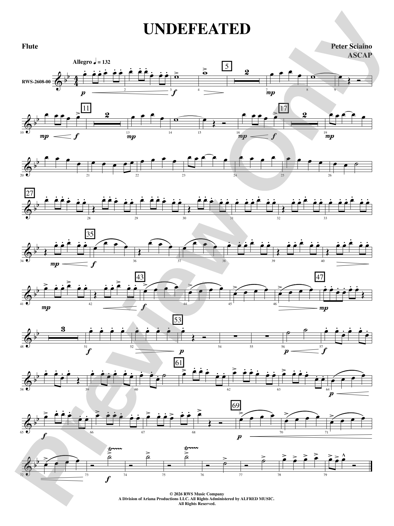 Undefeated: Flute