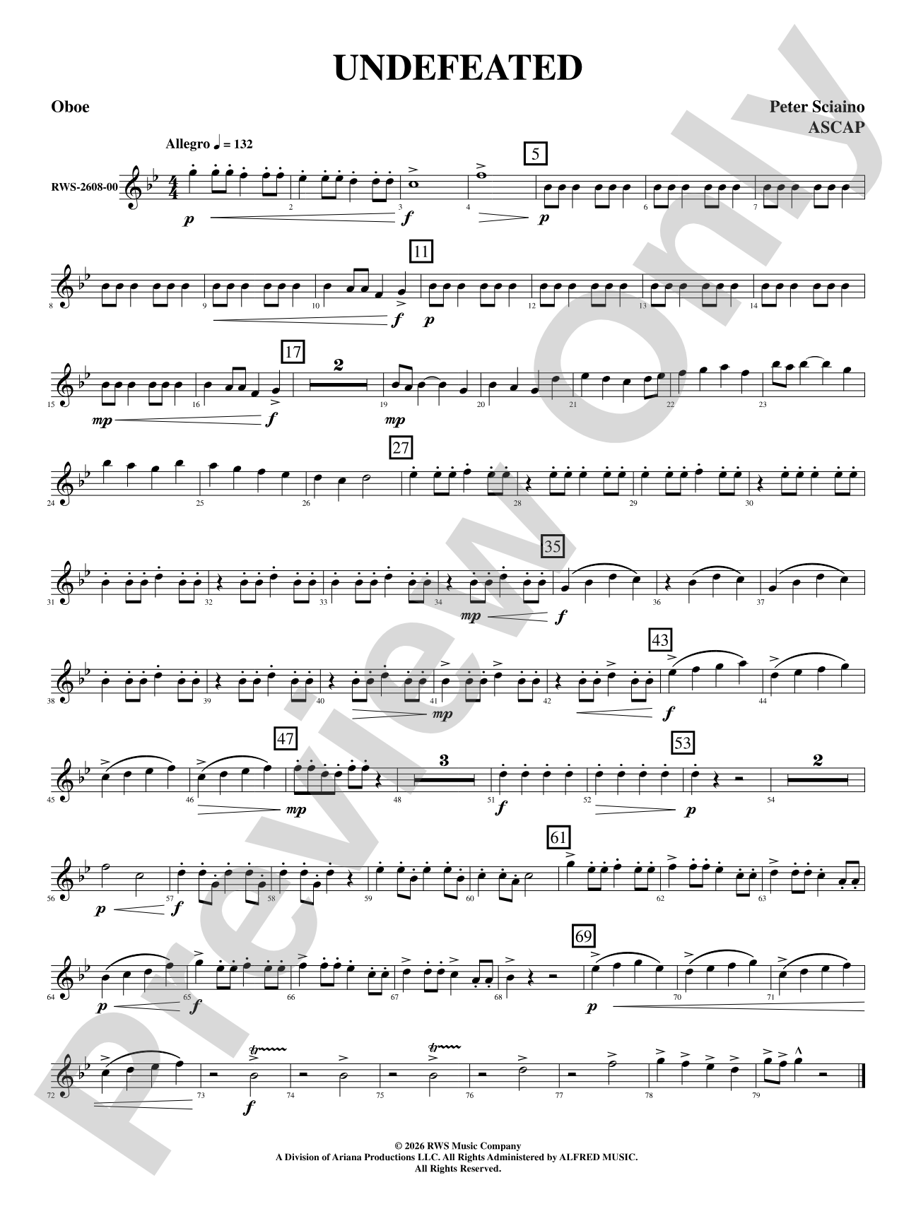 Undefeated: Oboe