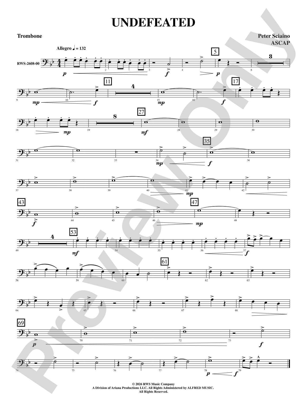 Undefeated: 1st Trombone