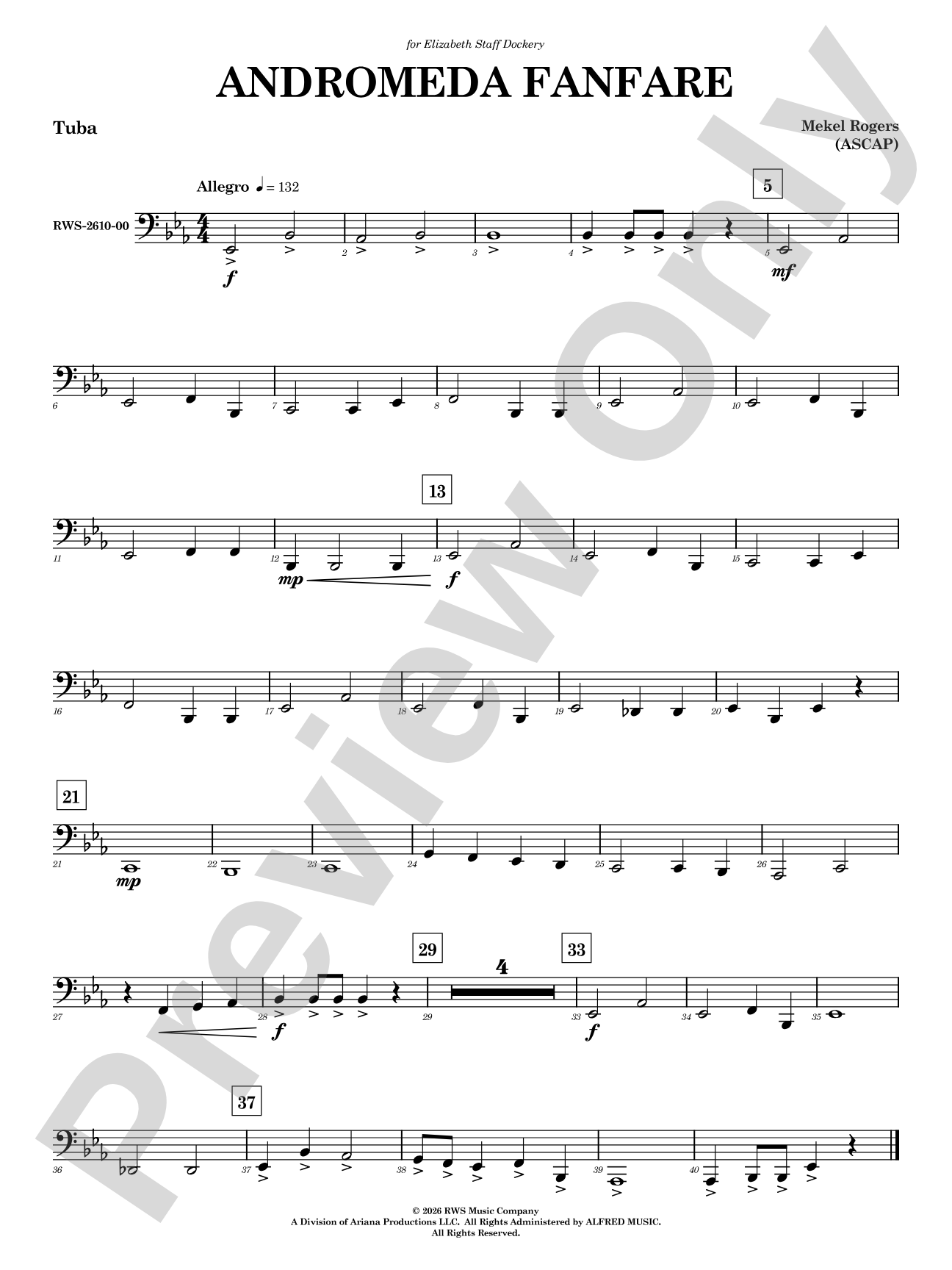 Andromeda Fanfare: Tuba