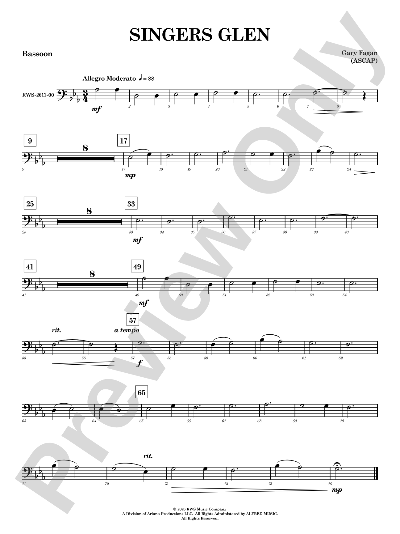 Singers Glen: Bassoon