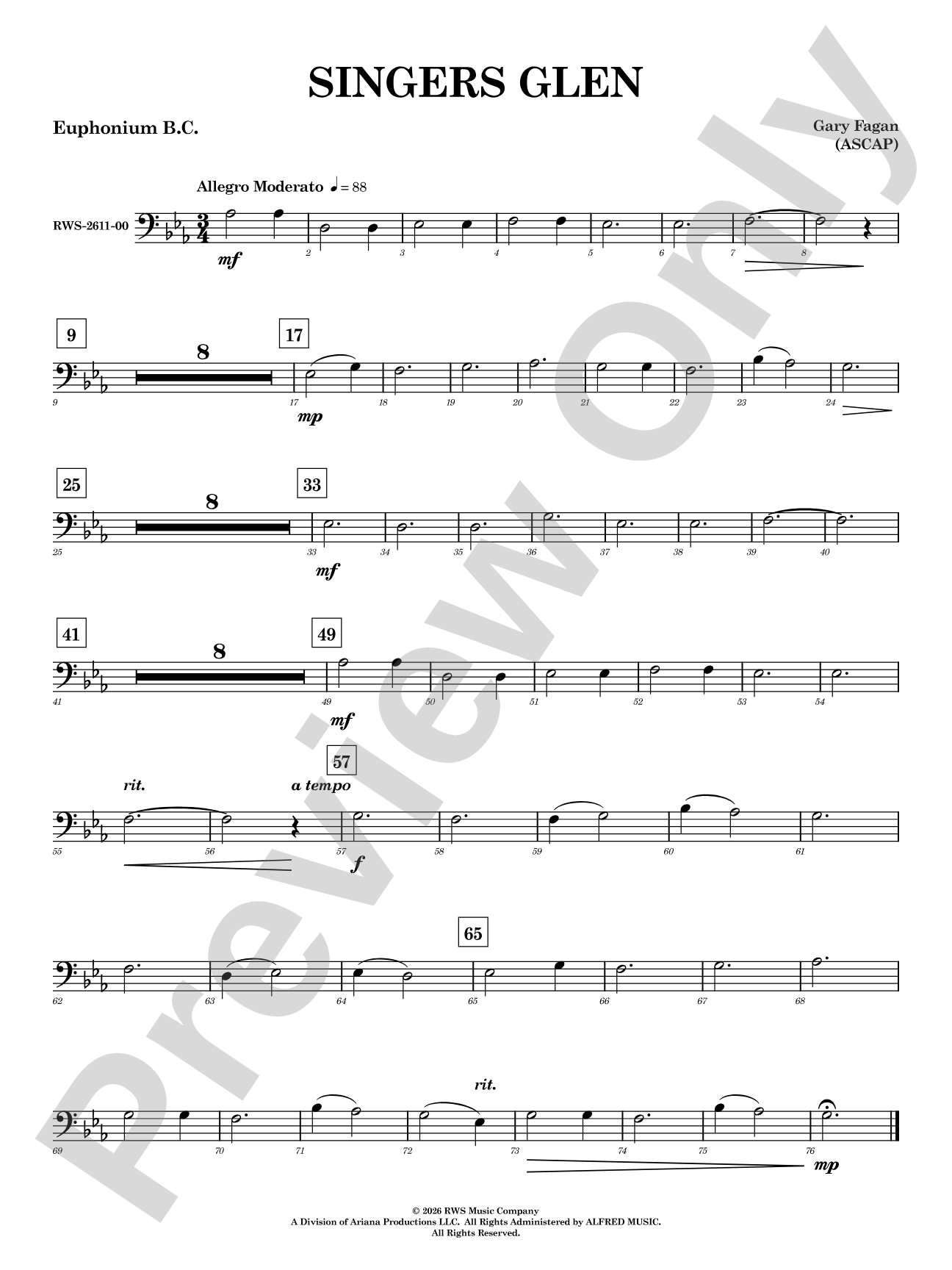Singers Glen: Baritone B.C.
