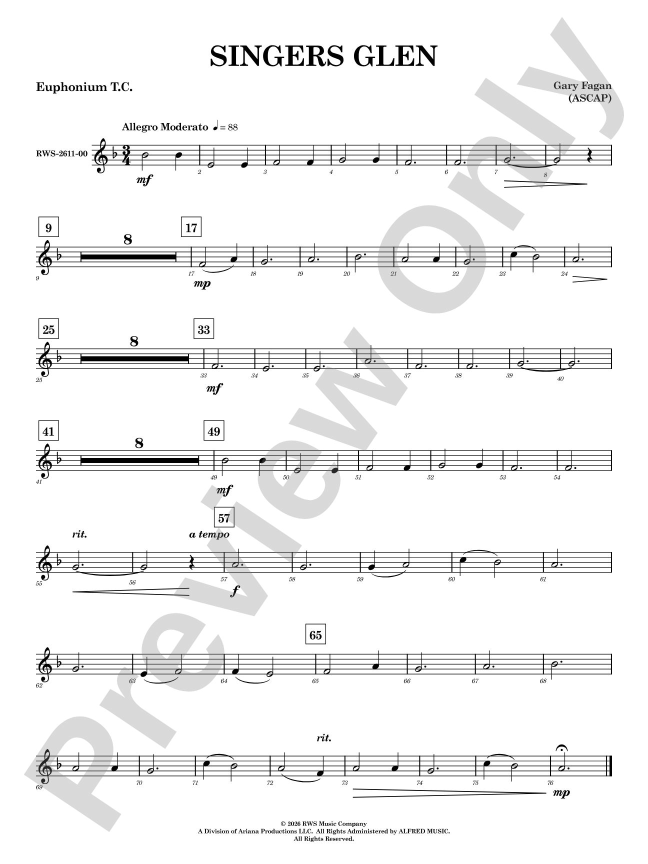 Singers Glen: Baritone T.C.