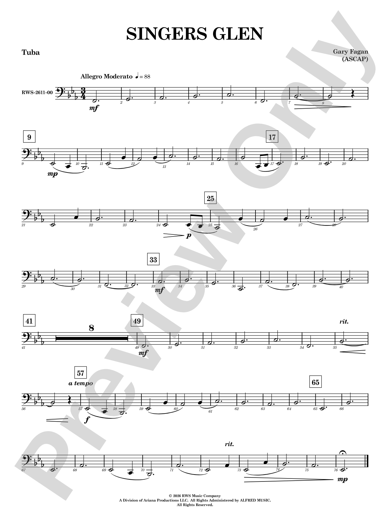 Singers Glen: Tuba