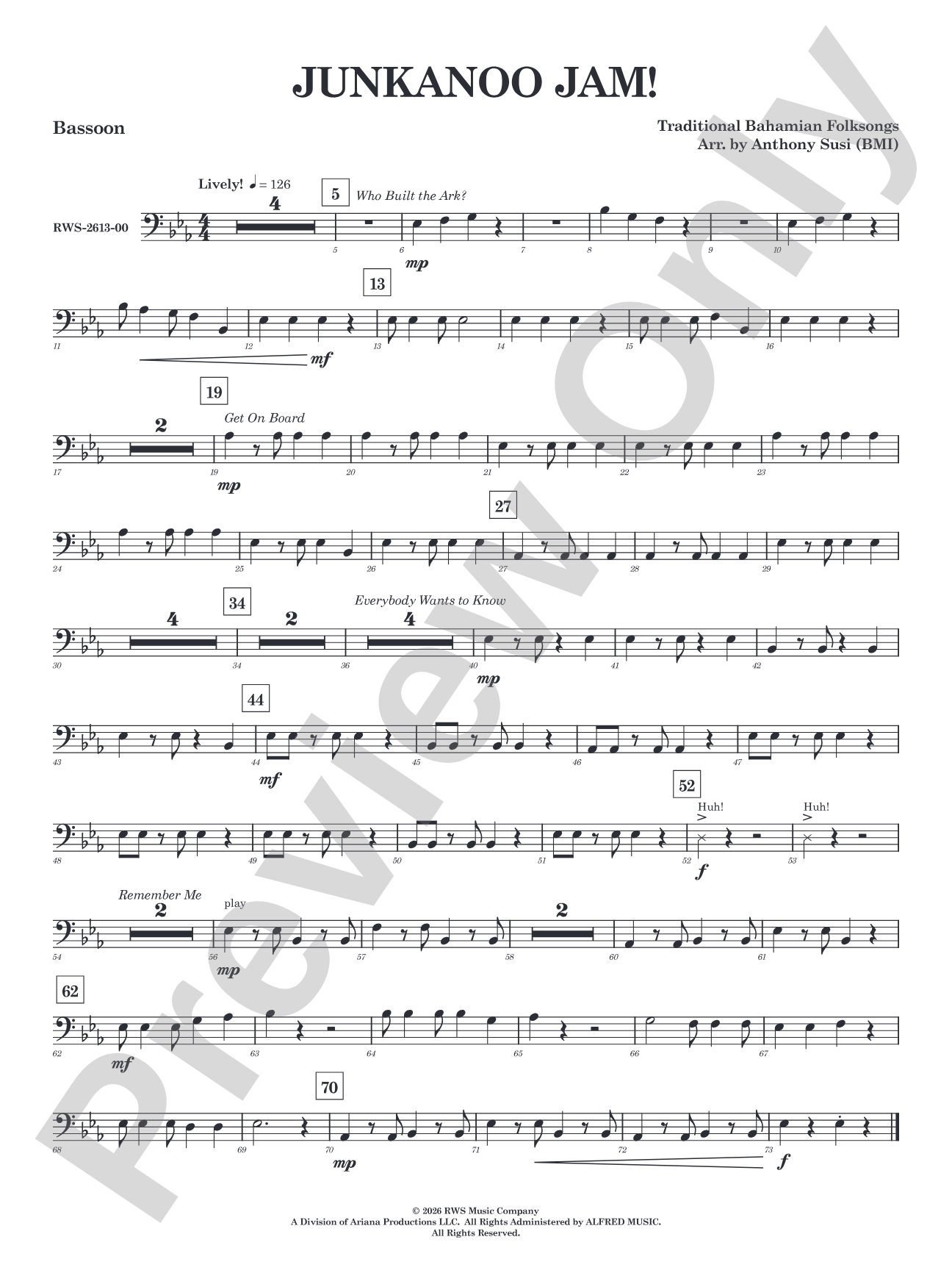 Junkanoo Jam: Bassoon