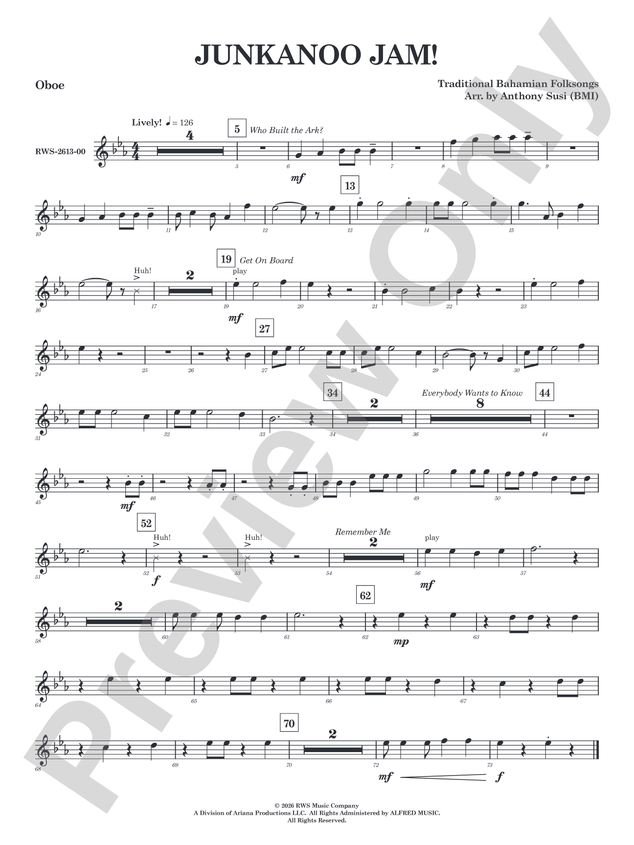Junkanoo Jam: Oboe