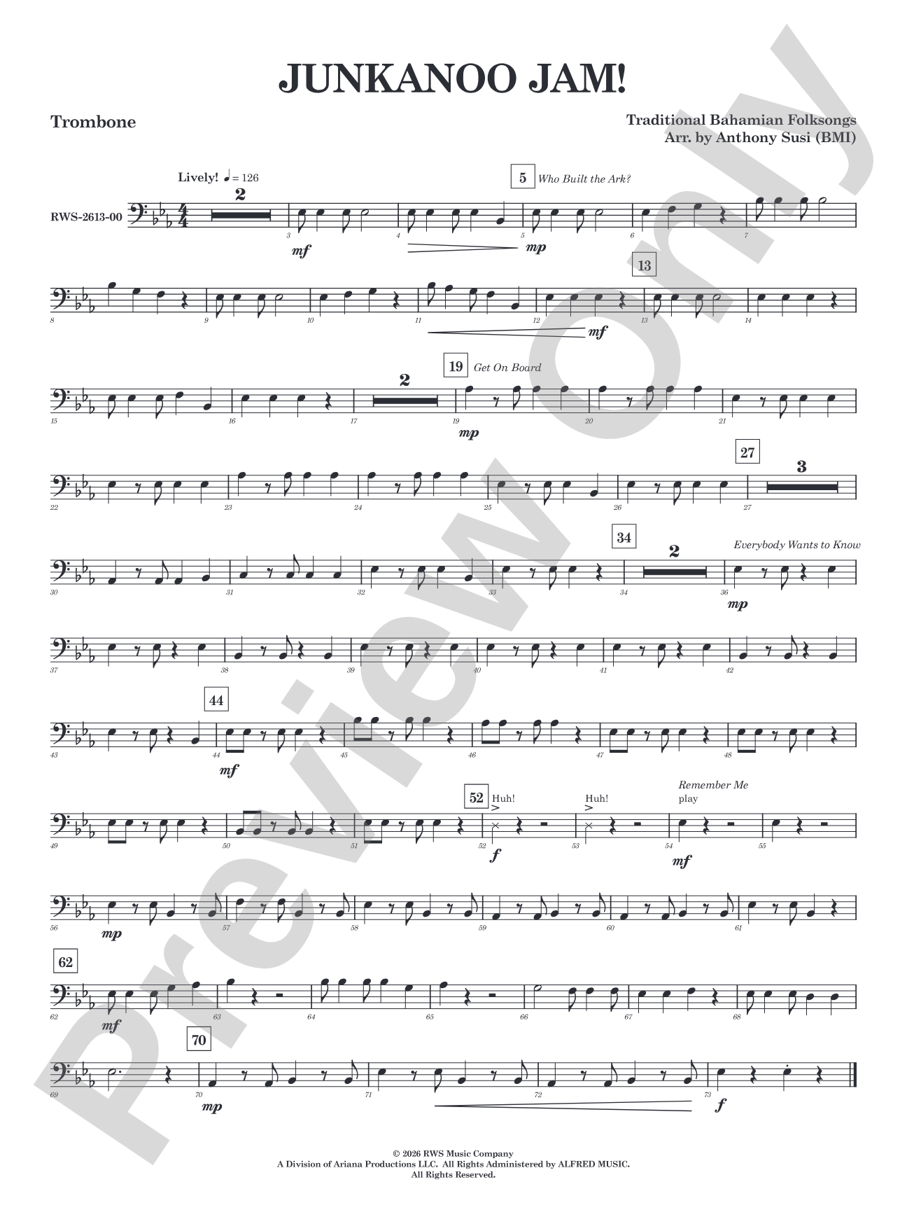 Junkanoo Jam: 1st Trombone