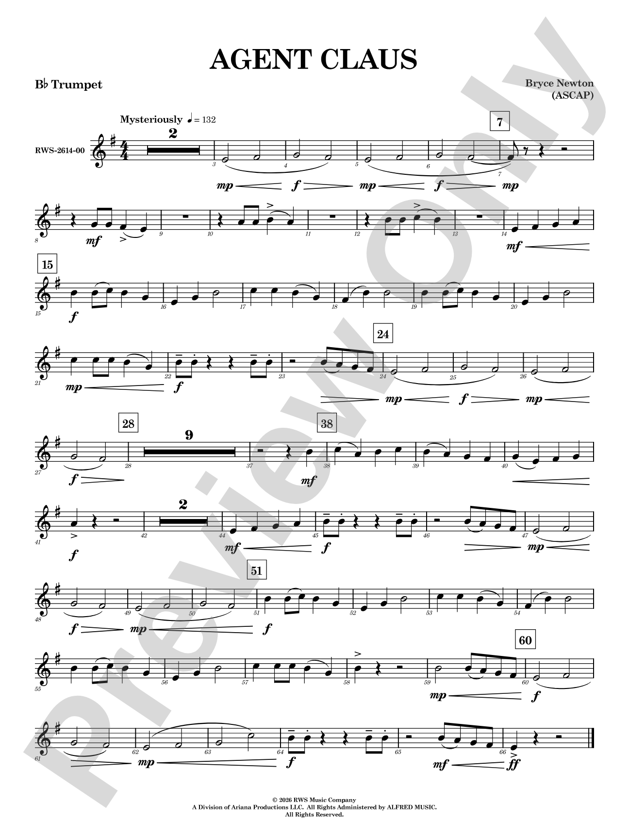 Agent Claus: 1st B-flat Trumpet