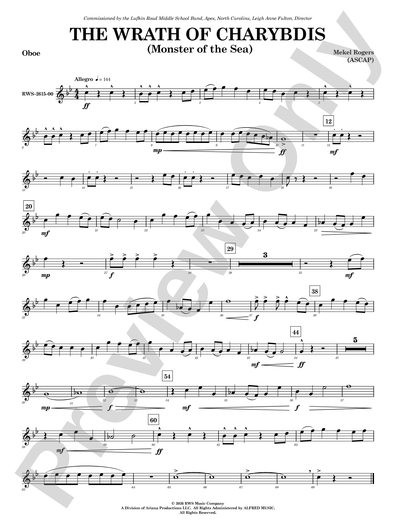 The Wrath of Charybdis: Oboe